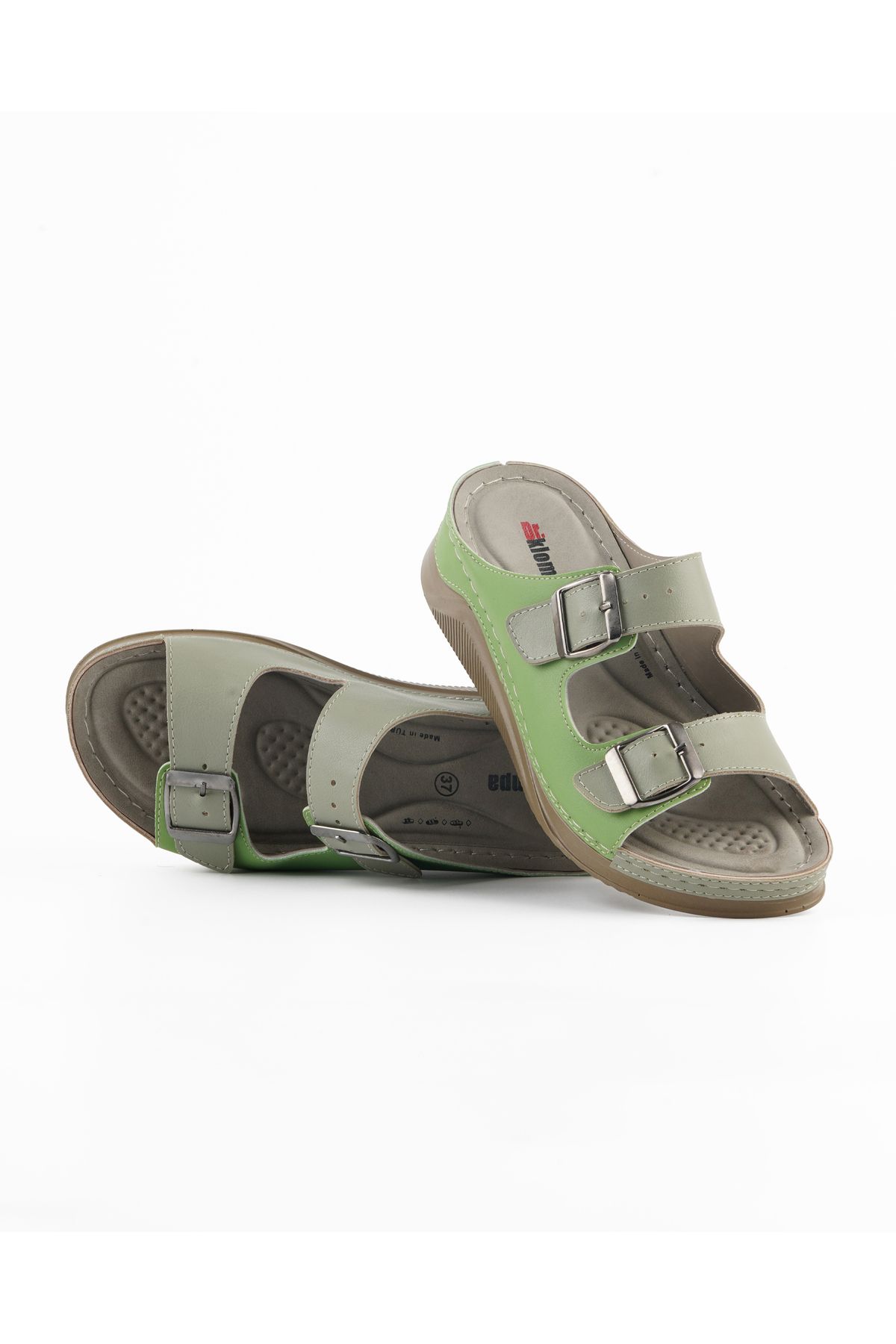 DR KLOMPA-Women's Slippers Dk677 Green - Dark Green Stylish and Useful Daily Slippers 1