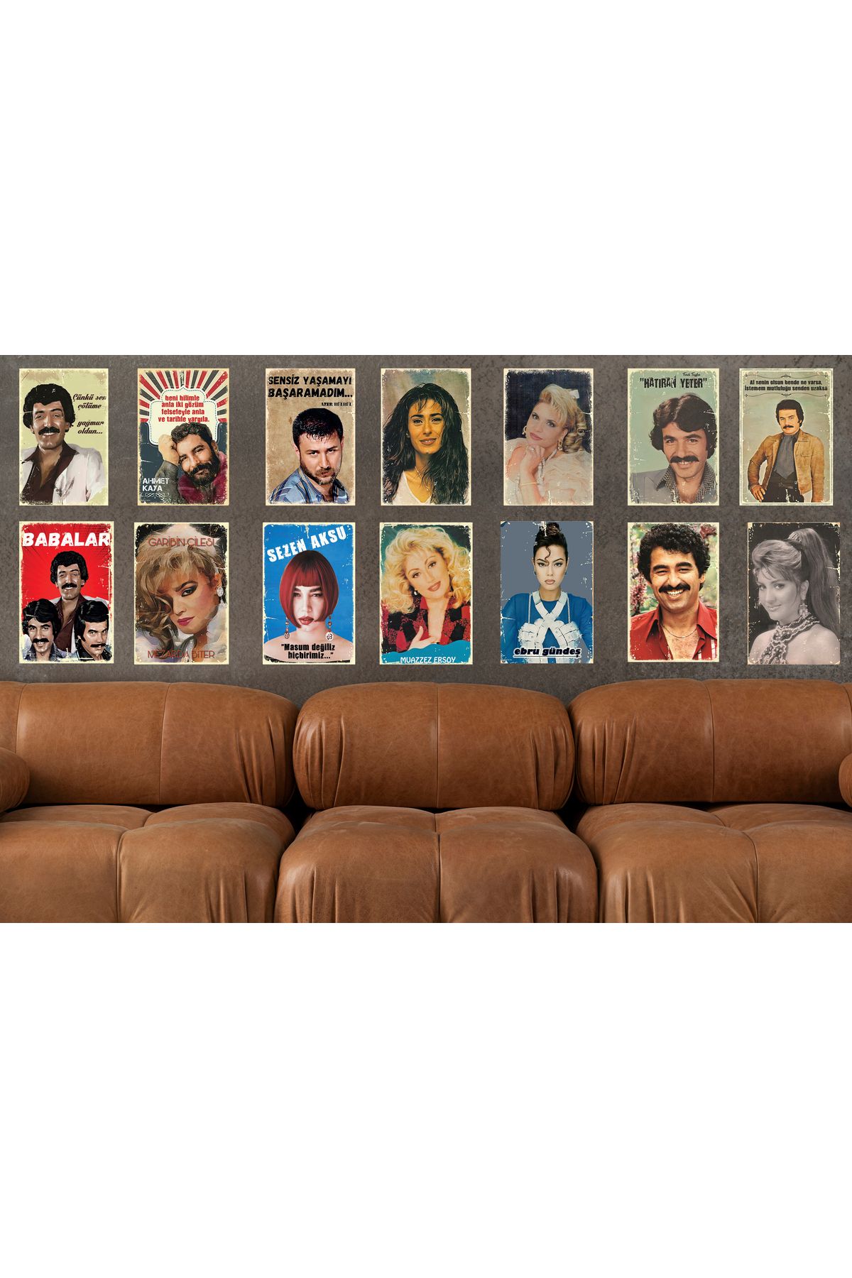 TAKIFİX Şark Köşesi Starlar nostalji Temalı 14 Adet 20 x 30 CM Set 01