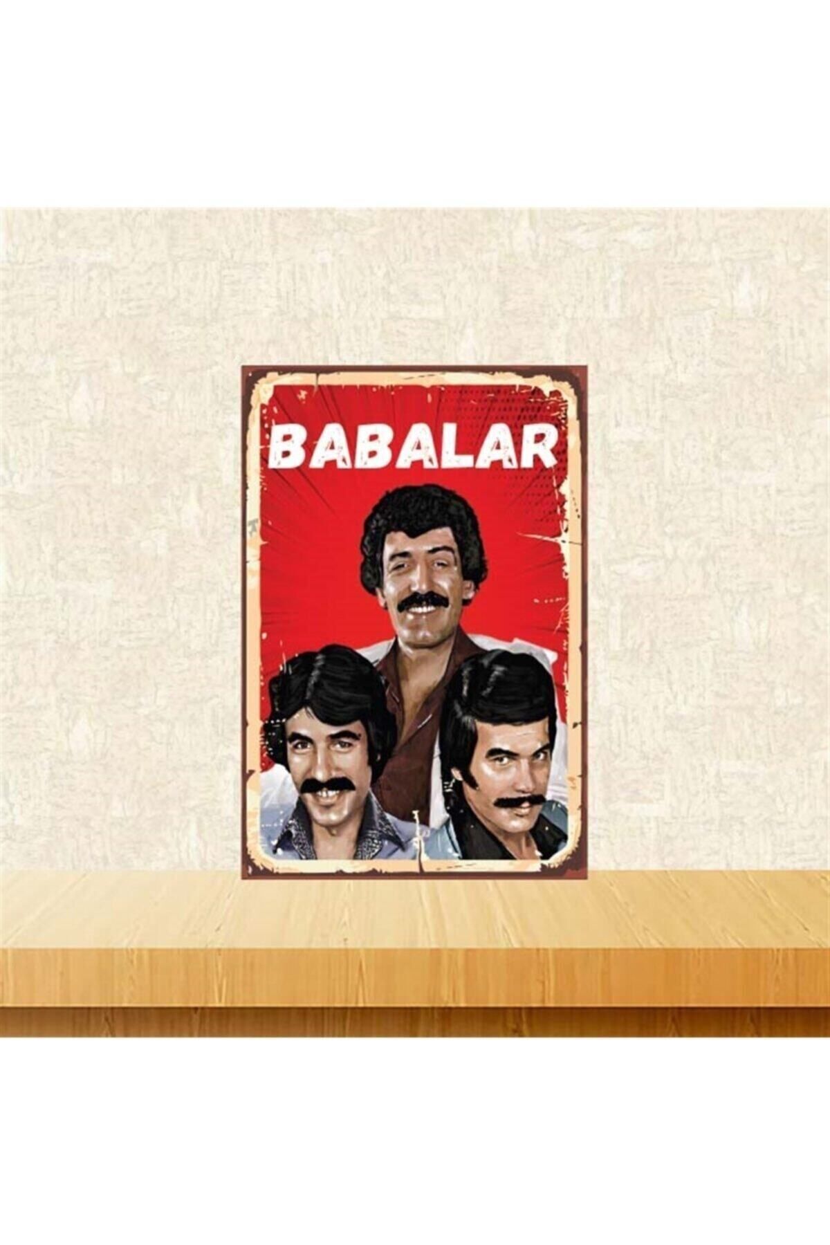 TAKIFİX Babalar Retro Ahşap Poster Tkfx4295