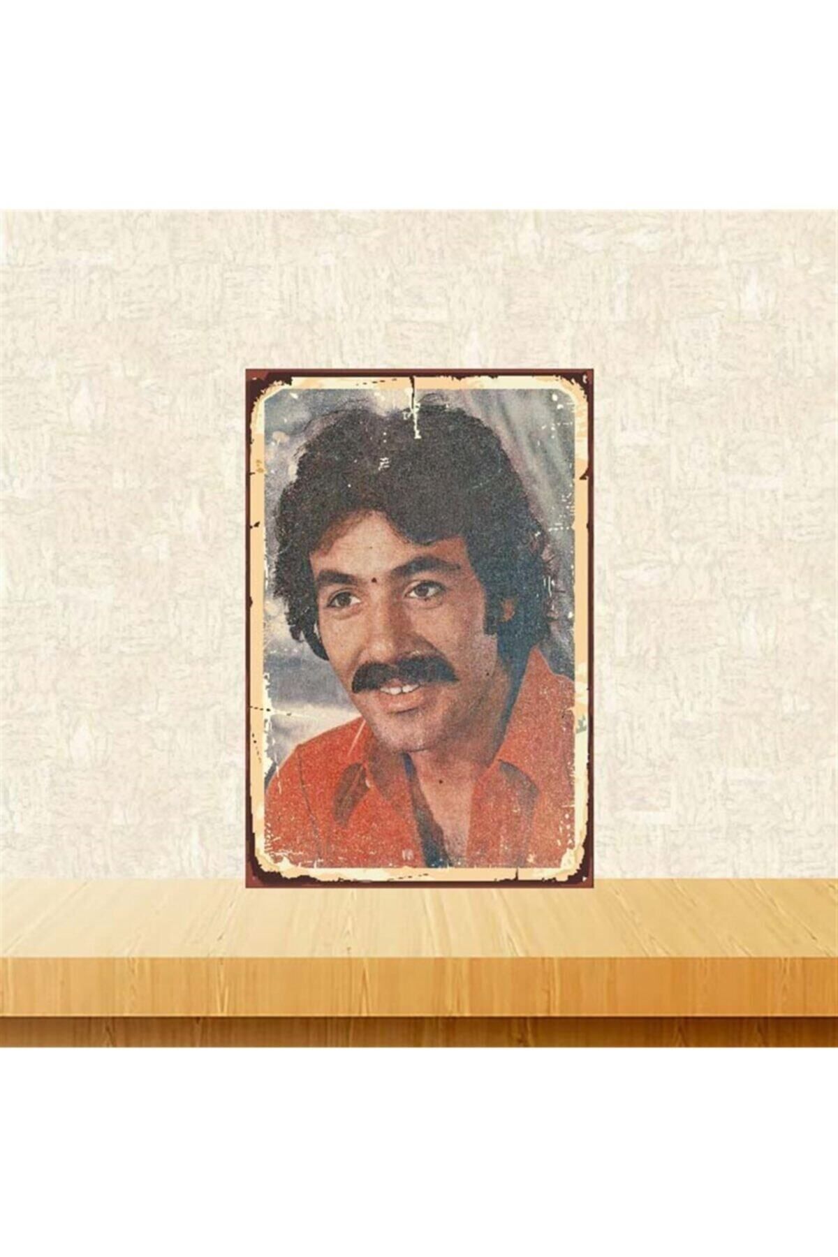 TAKIFİX Ferdi Tayfur Retro Ahşap Poster 20-30 Cm Tkfx3724
