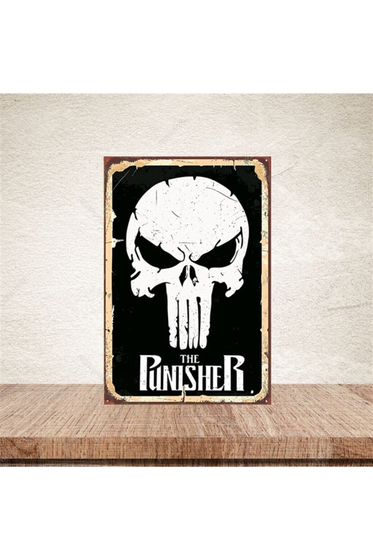 TAKIFİX The Punisher 20-30 Cm Retro Ahşap Poster