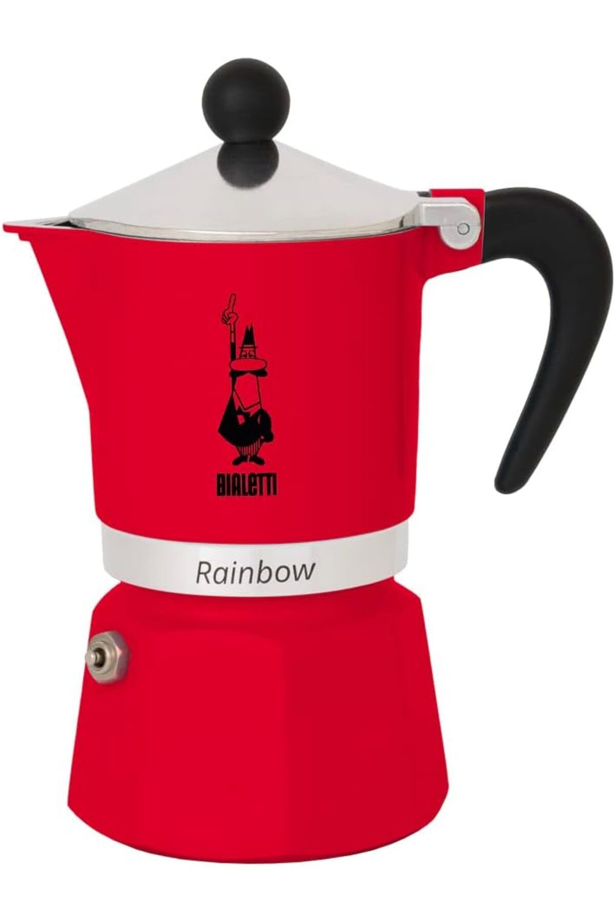 DERİK Eser 4963 Rainbow Espresso Makinesi, Alüminyum, Kırmızı, 6 Fincan DRK 1107872