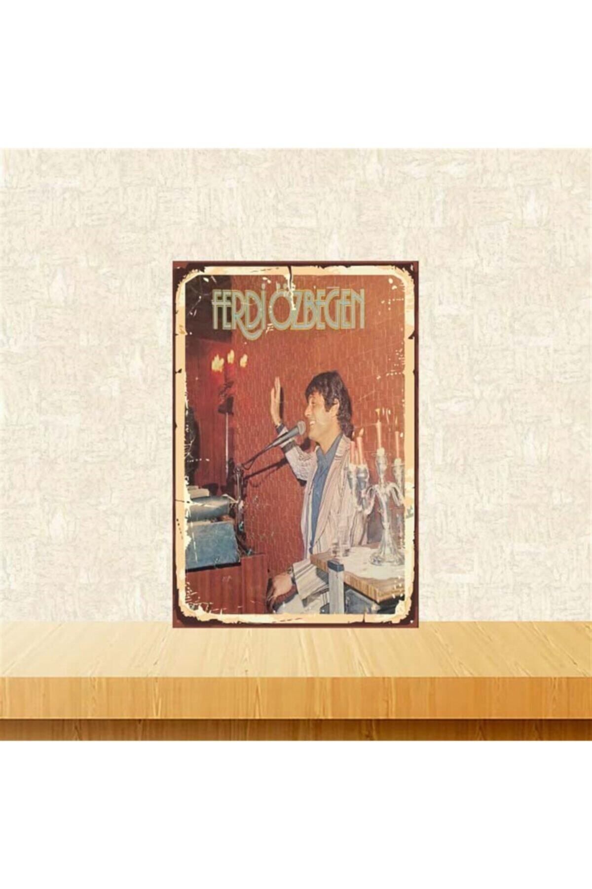 TAKIFİX Ferdi Özbeğen 20-30 cm Retro Ahşap Poster Tkfx3657