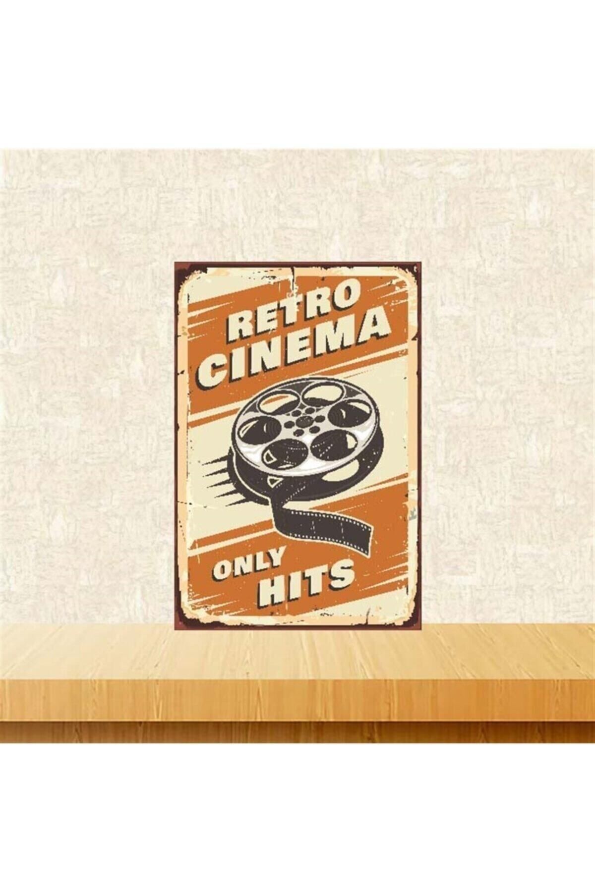 TAKIFİX Retro Cinema 20-30 Cm Retro Ahşap Poster Tkfx4024