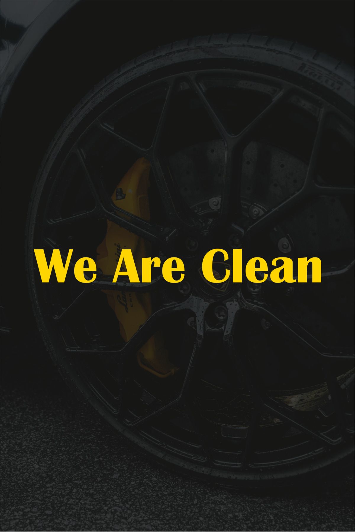 Quart Aksesuar-20 X 2.5 cm We Are Clean Auto Sticker Car Glass Sticker 1