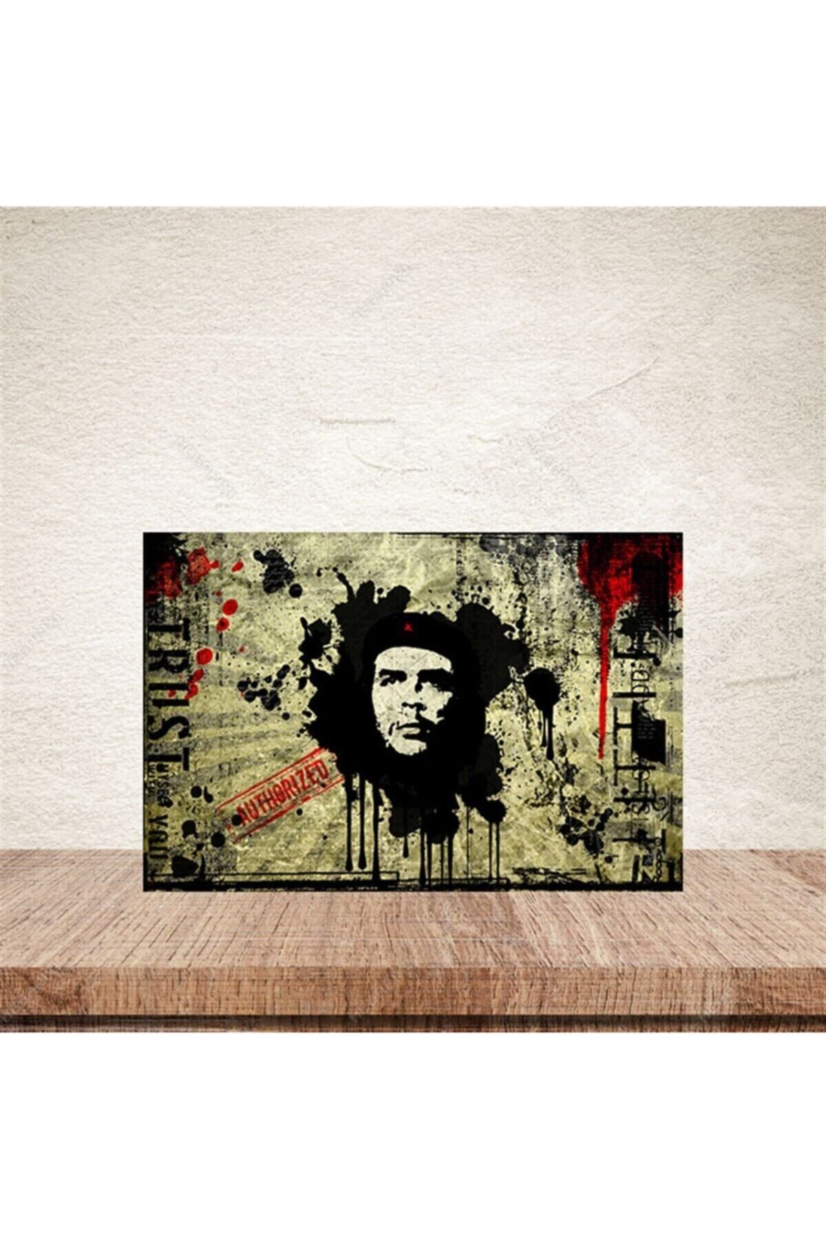 TAKIFİX Che Guevara Retro Ahşap Poster