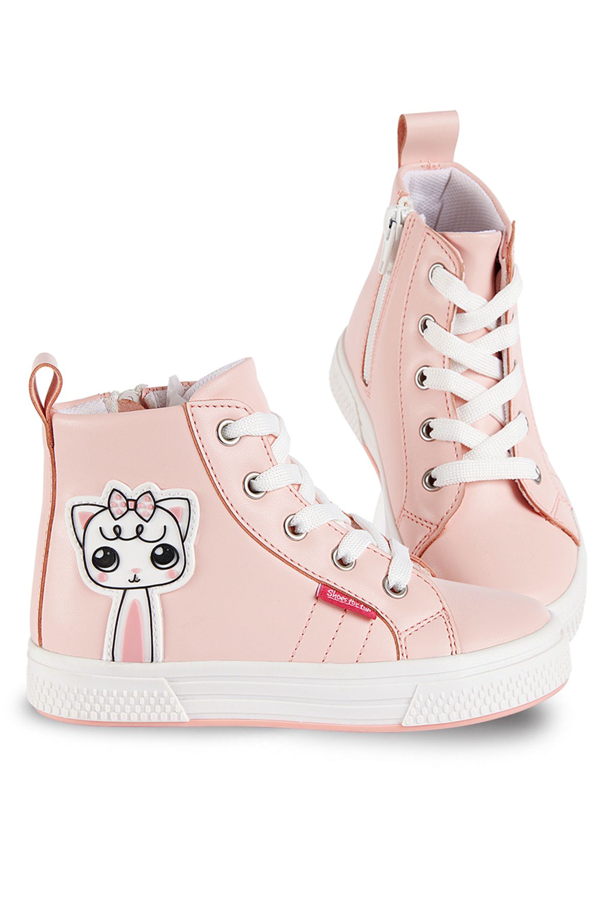 Denokids-Kitty Pink Mädchen Sneakers Sportschuhe 2