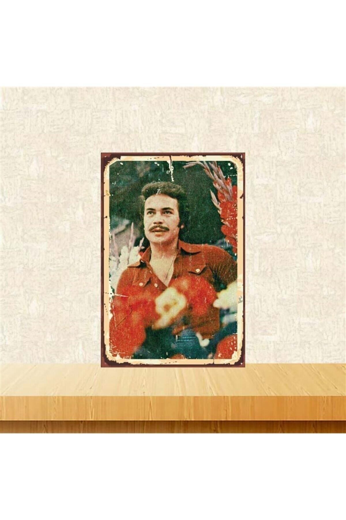TAKIFİX Orhan Gencebay 20-30 cm Retro Ahşap Poster