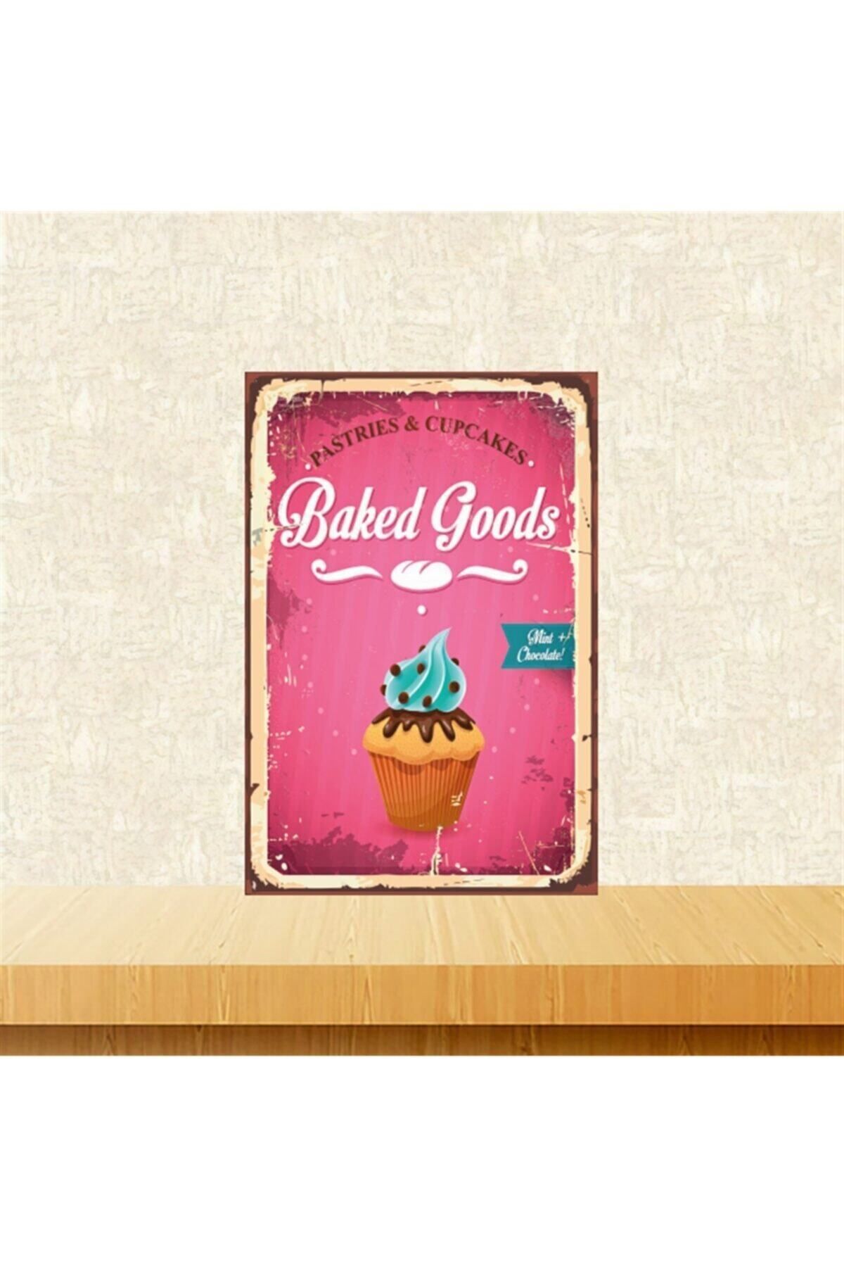 TAKIFİX Baked Goods 20-30 Cm Retro Ahşap Tablo Tkfx5112