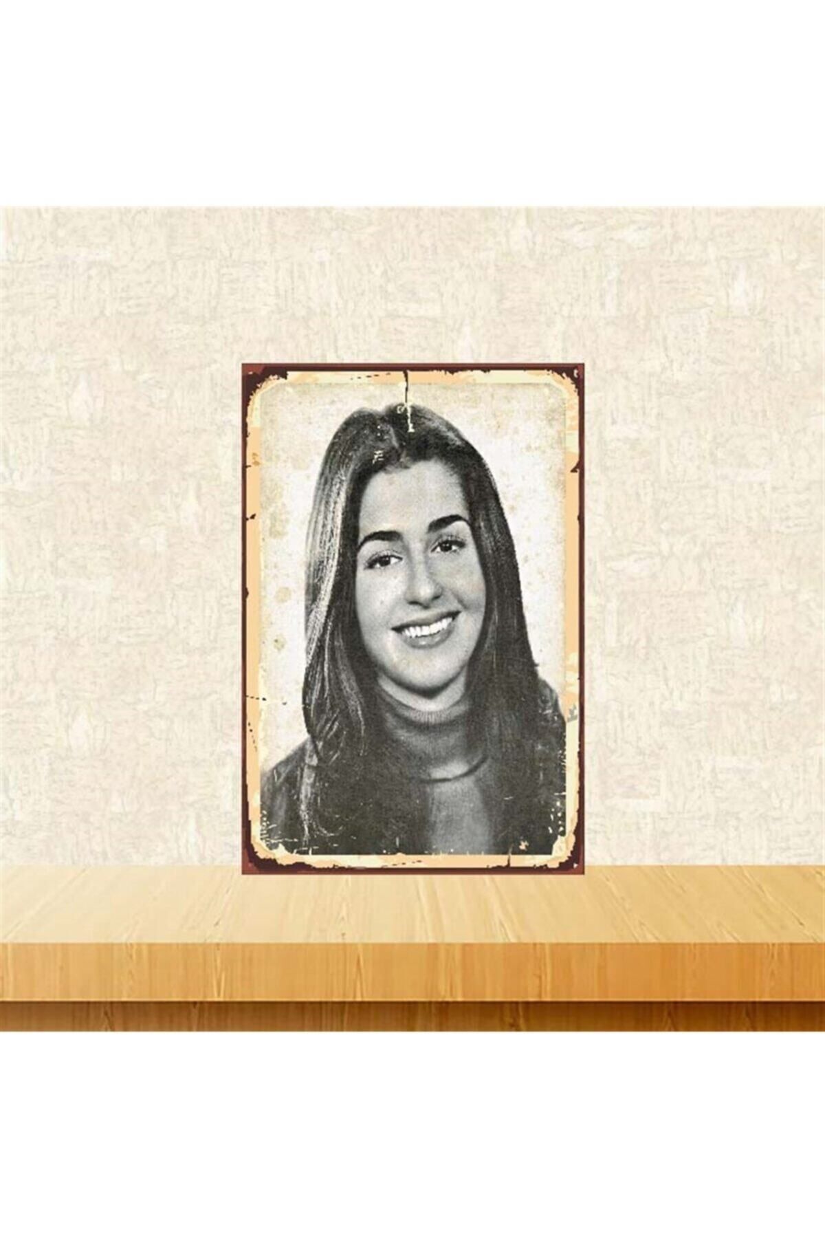 TAKIFİX Melike Demirağ 20 30 Cm Retro Ahşap Poster