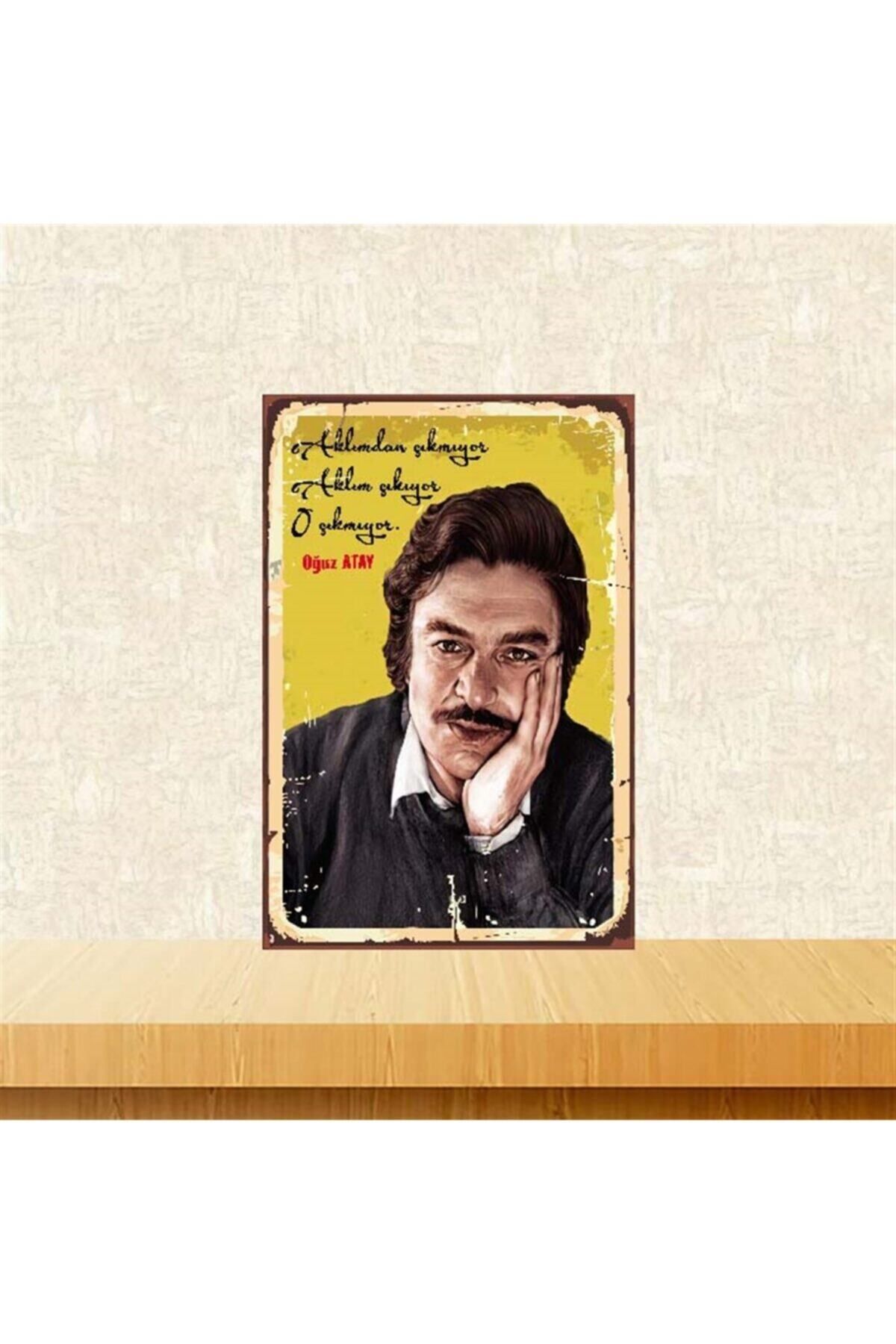 TAKIFİX Aklımdan Çıkmıyor Retro Ahşap Poster