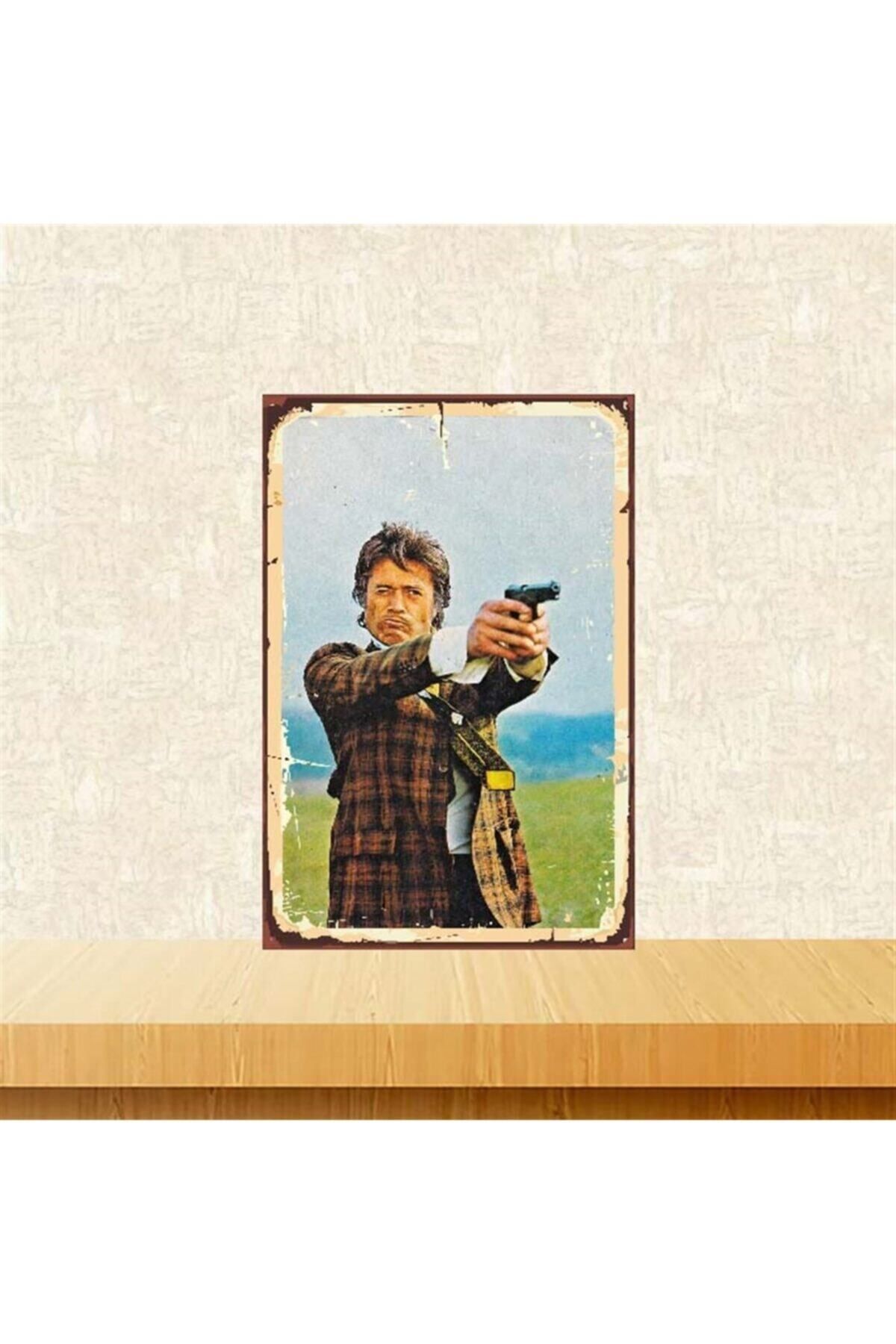 TAKIFİX Cüneyt Arkın Retro Ahşap Poster