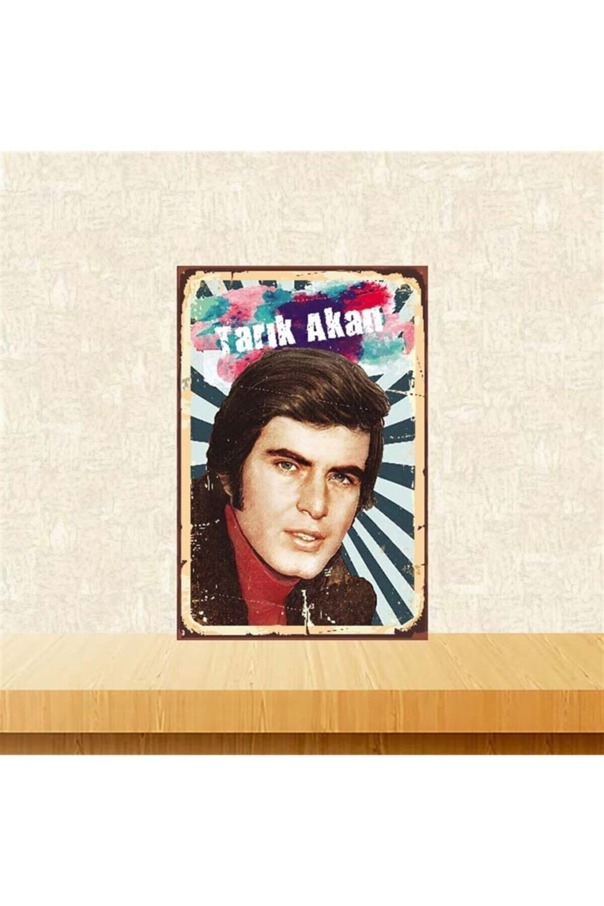 TAKIFİX Tarık Akan Retro Ahşap Poster 20-30 cm