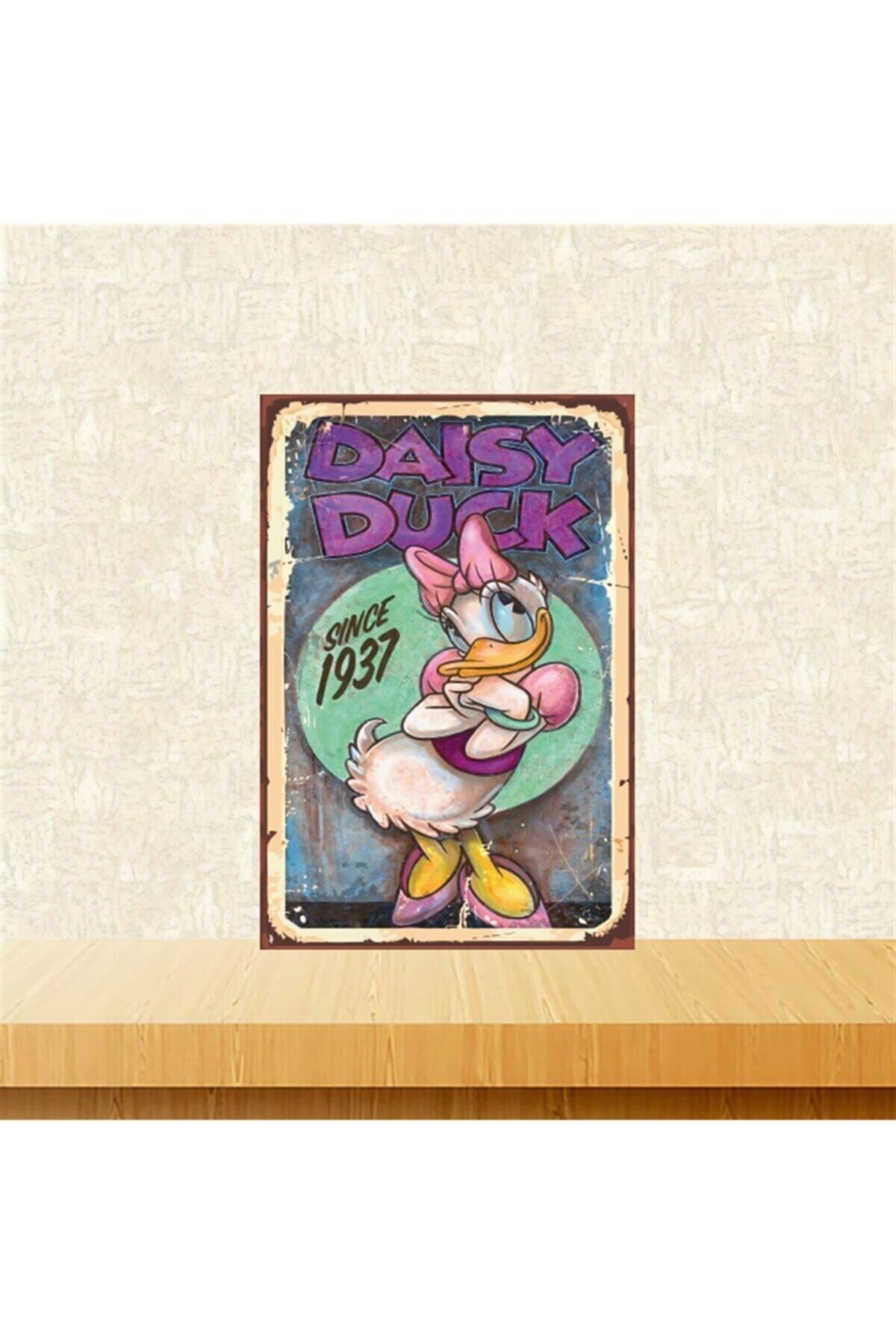 TAKIFİX Daisy Duck 20-30 Cm Retro Ahşap Tablo Tkfx5152