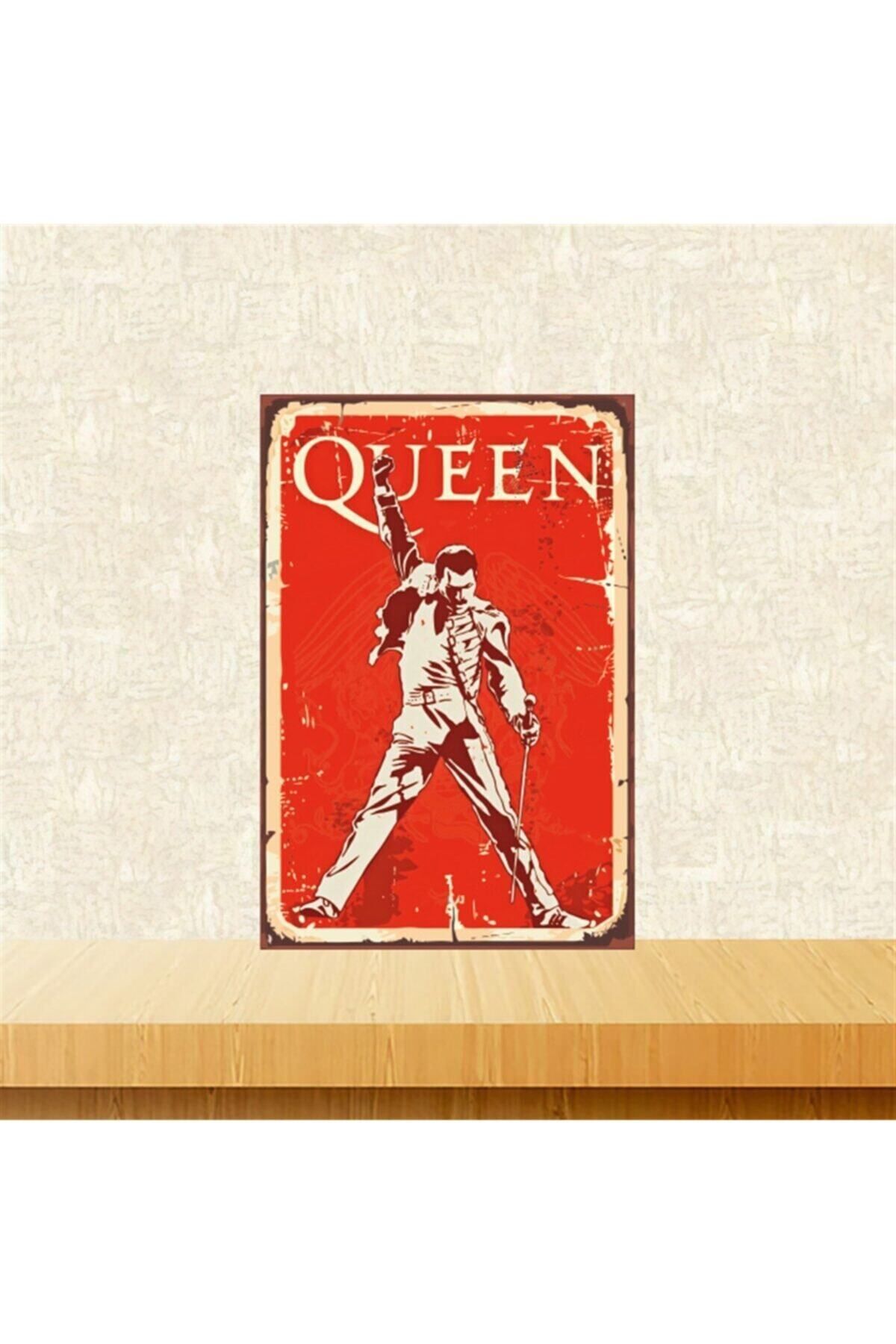 TAKIFİX Queen 20-30 Cm Retro Ahşap Poster Tkfx4349