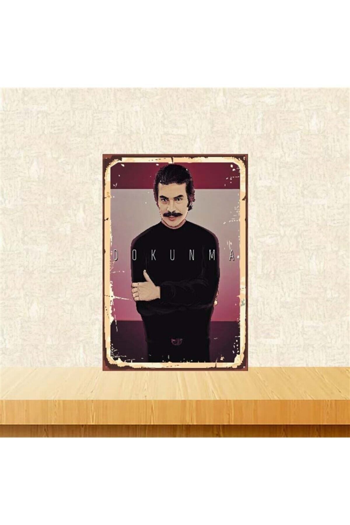 TAKIFİX Orhan Gencebay Dokunma 20-30 Cm Retro Ahşap Poster Tkfx4057