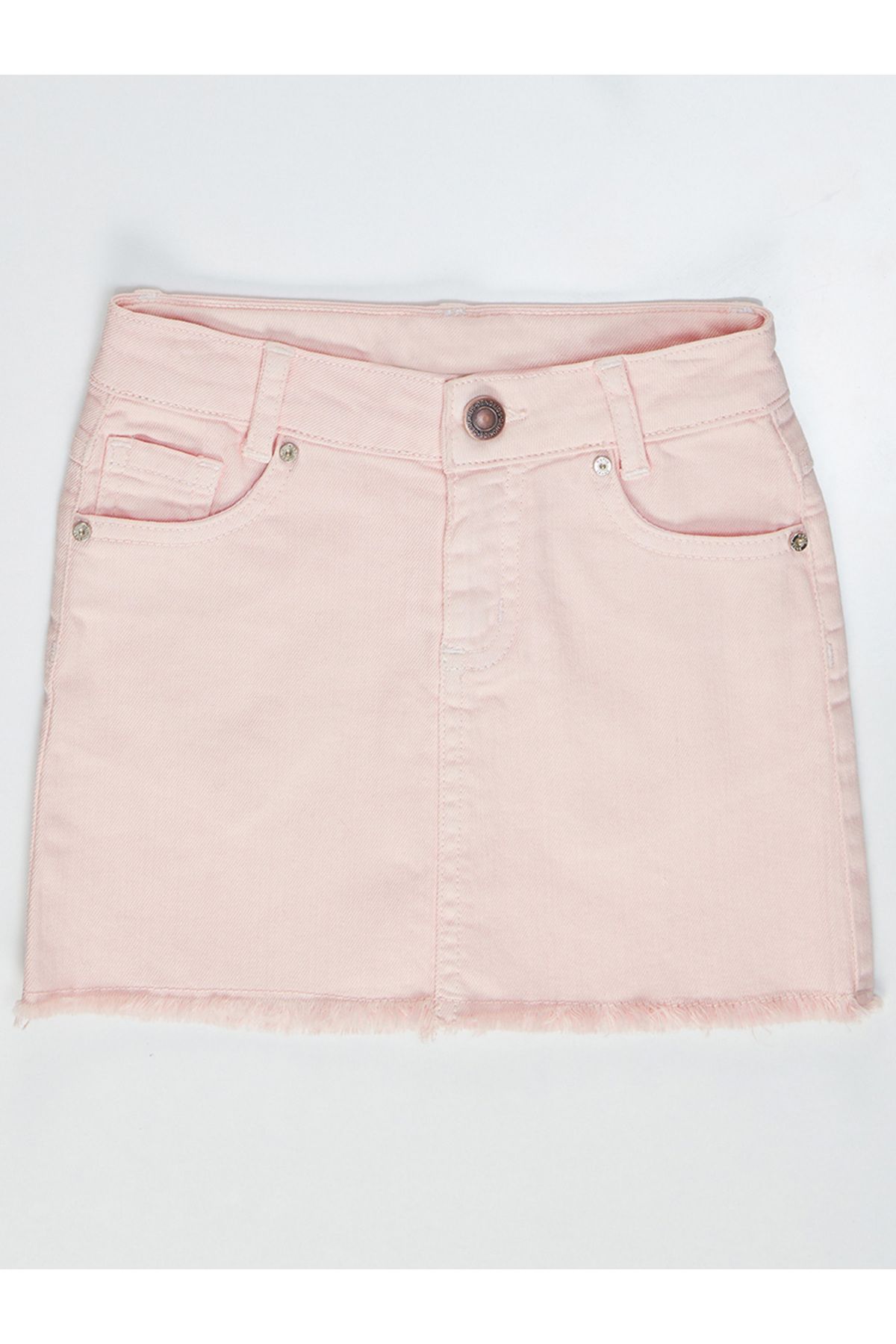Denokids-Rosafarbener Jeans-Minirock für Mädchen 3