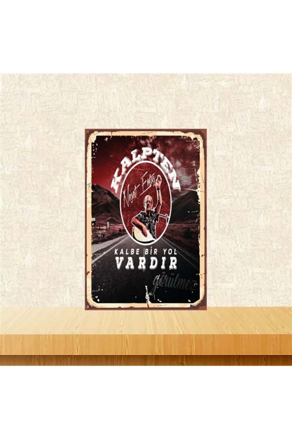 TAKIFİX Neşet Ertaş 20-30 cm Retro Ahşap Poster Tkfx4257