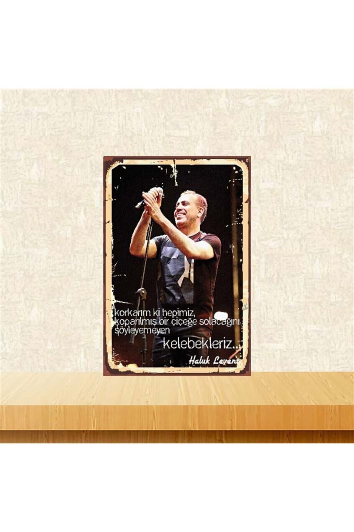 TAKIFİX Haluk Levent Tasarımlı 20-30 Cm Retro Ahşap Poster