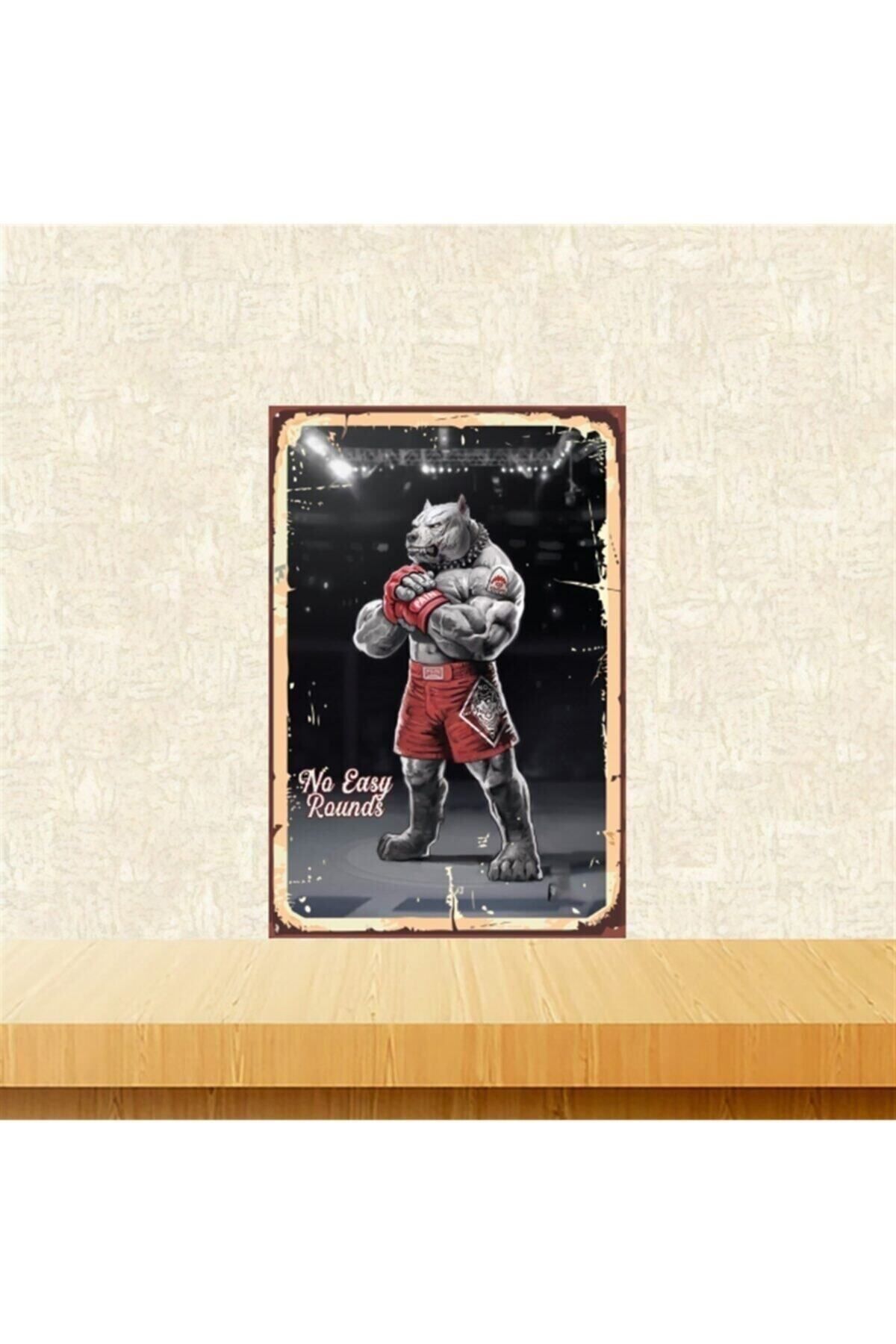 TAKIFİX No Easy Rounds 20-30 Cm Retro Ahşap Poster