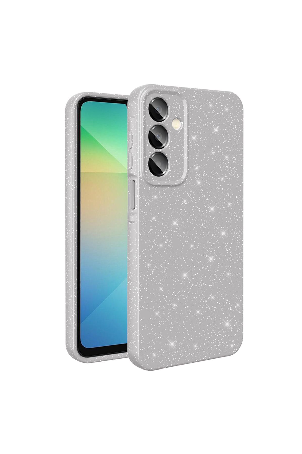 Kupa Samsung Galaxy A16 Kılıf Kamera Korumalı Simli Parlak Darbe Emici Şık Silikon Kapak
