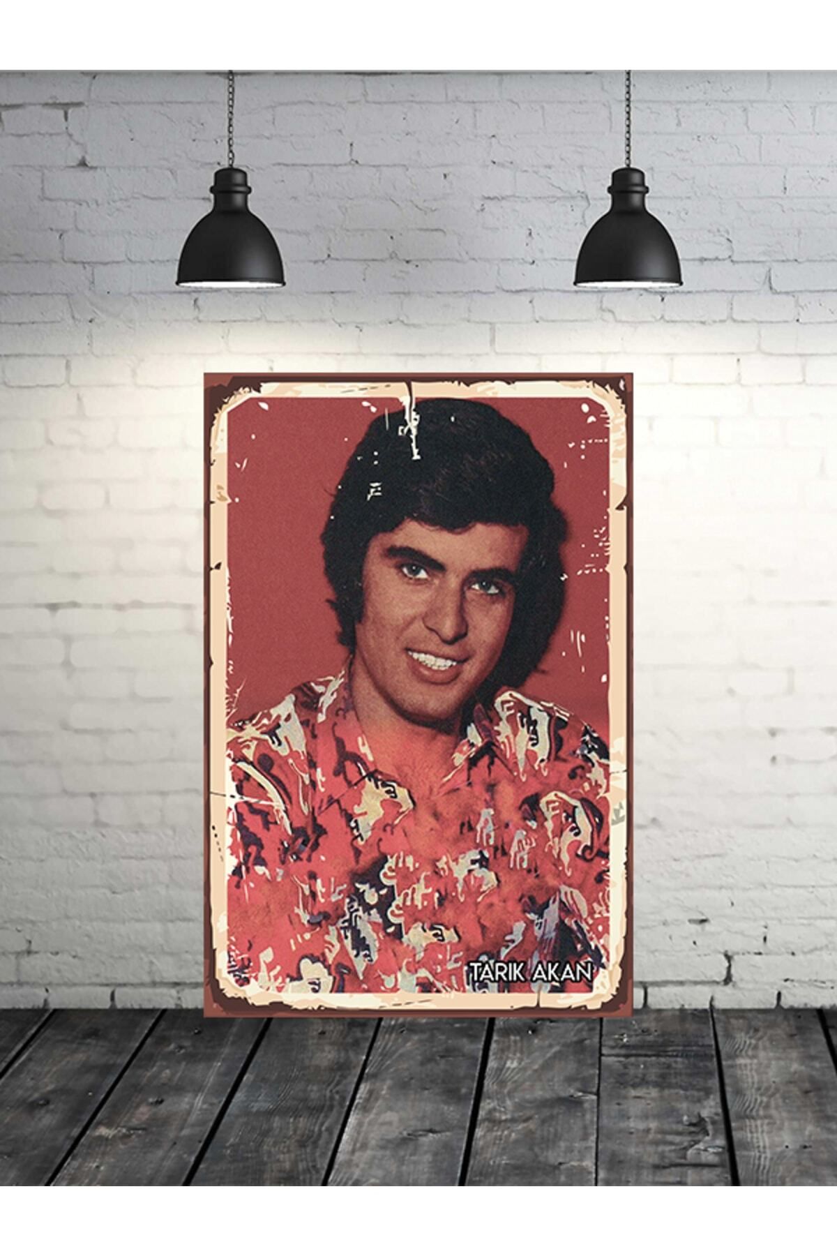 TAKIFİX Tarık Akan Tasarımlı 20x30 Cm Retro Ahşap Tablo