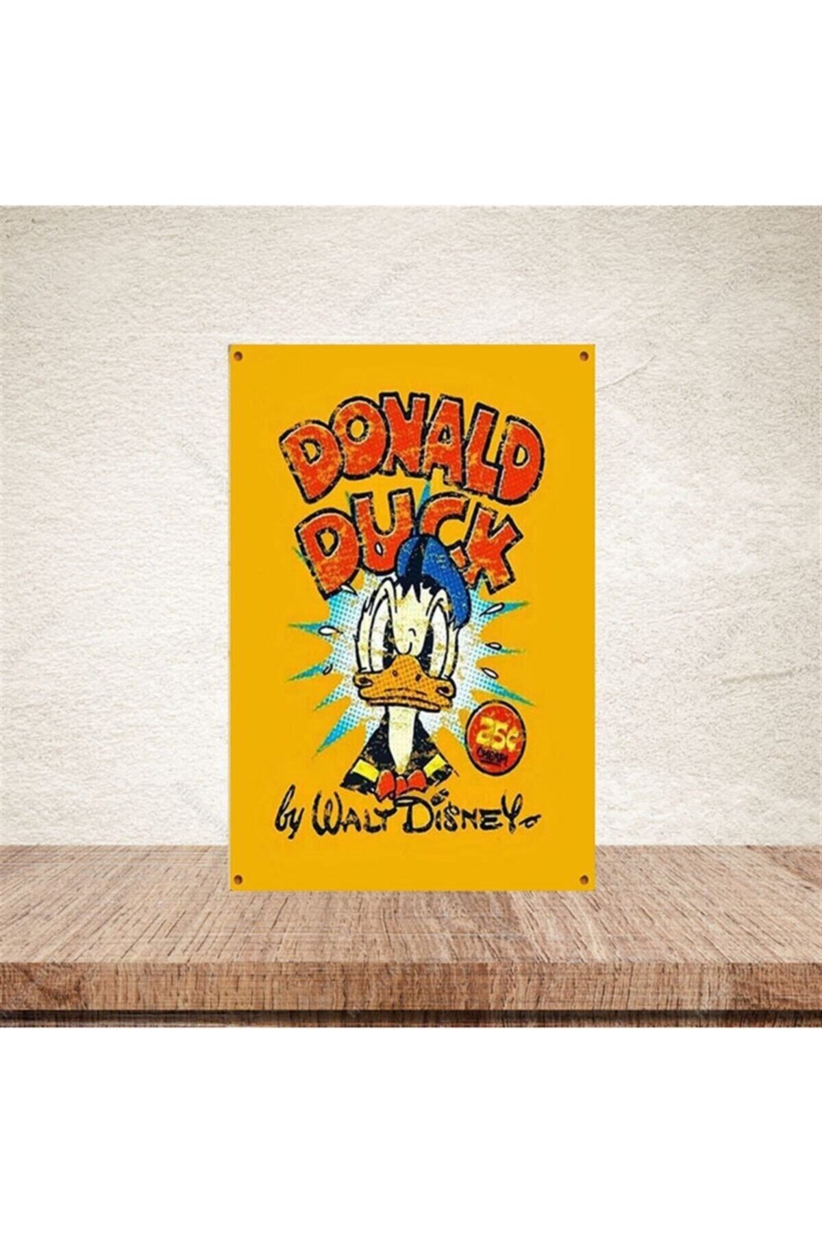 TAKIFİX Donald Duck 20-30 cm Retro Ahşap Poster