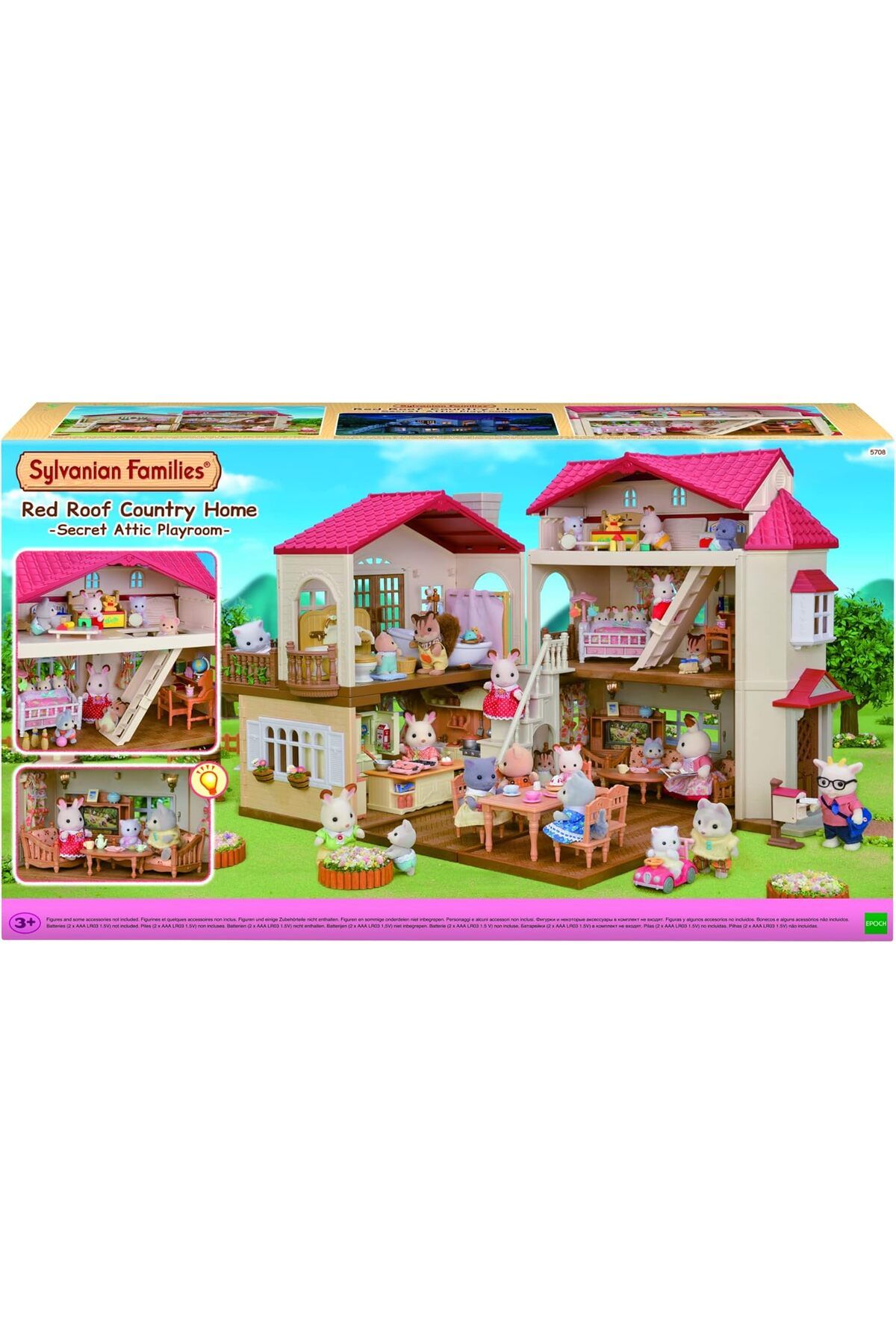 KDROĞLU KDROGLU Families Epoch ESF5708 Oyun Odalı Işıklı Şehir Evi Oyuncak New Desing 1109836