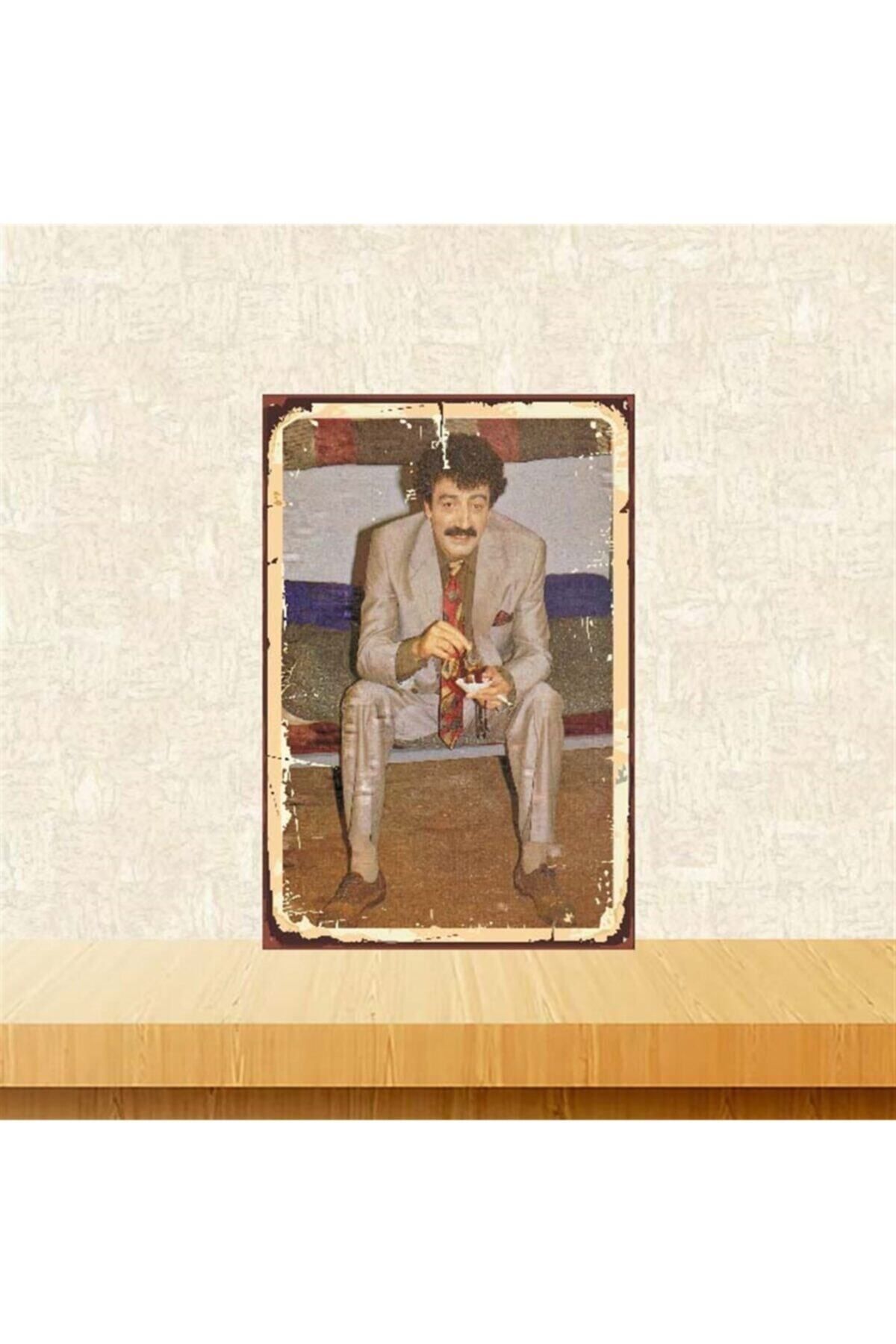 TAKIFİX Müslüm Gürses 20-30 Cm Retro Ahşap Poster Tkfx3707