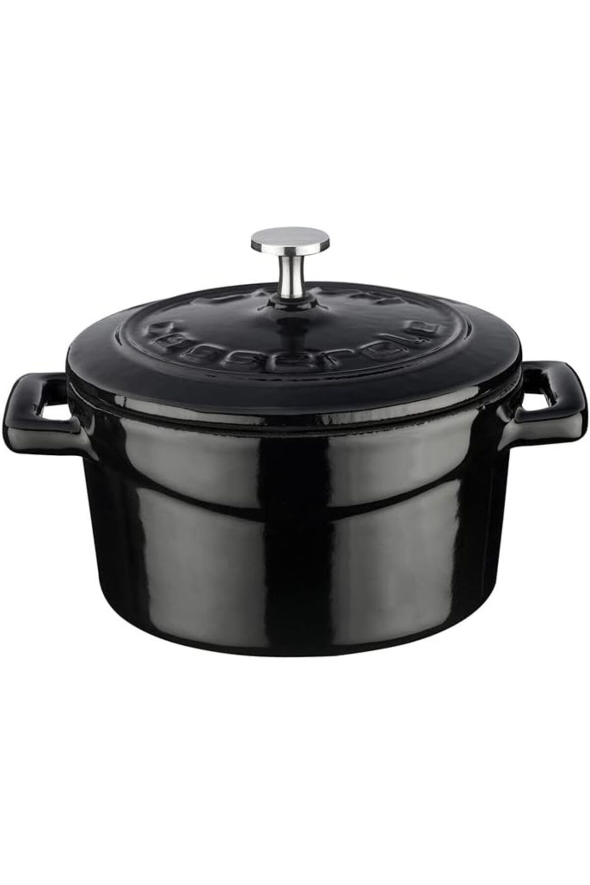 DERİK Derik Metal Döküm Mini Tencere, Trendy, 10 cm, 0.35 L Hacim, Siyah YENİ 1122015