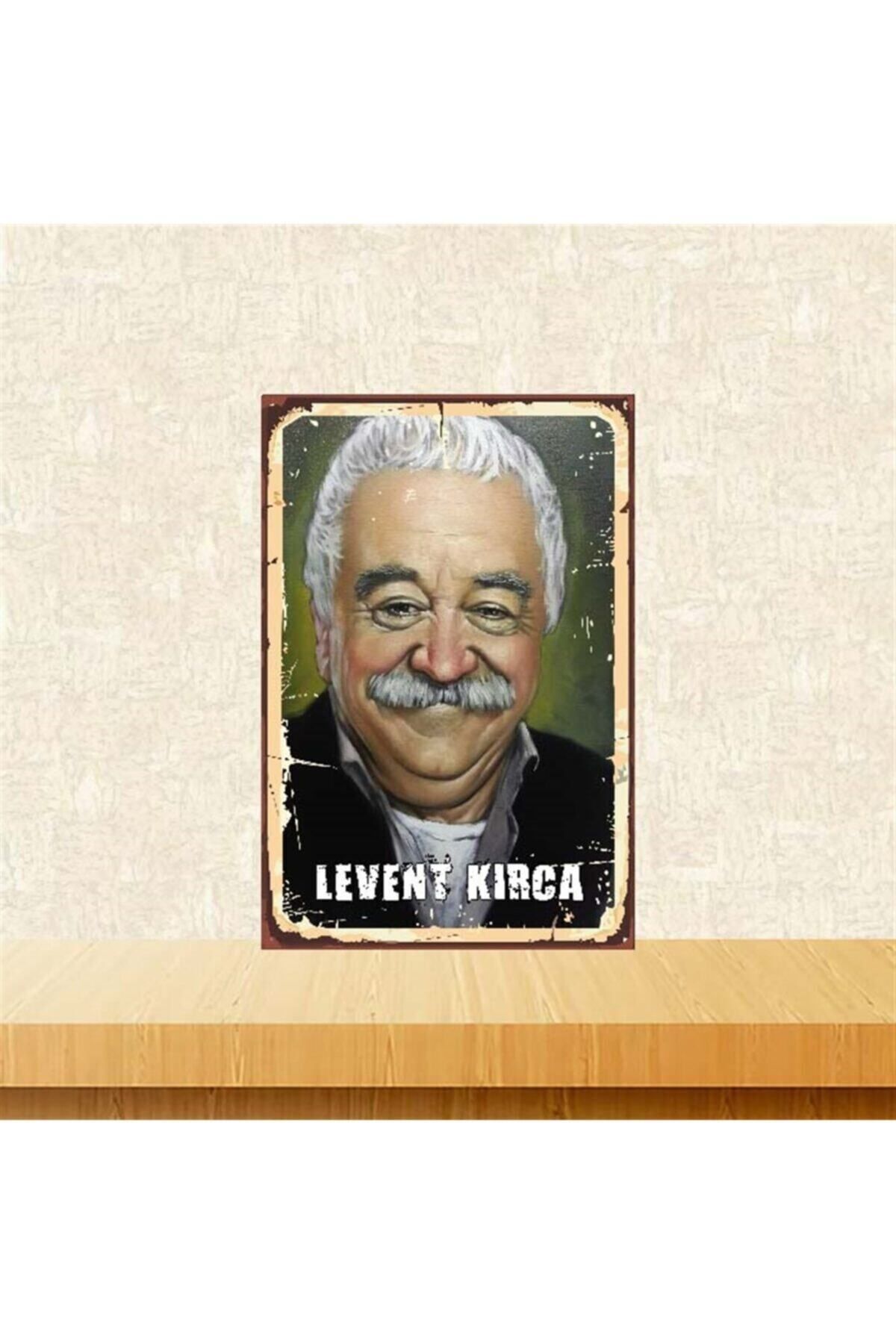 TAKIFİX Levent Kırca 20-30 cm Retro Ahşap Poster