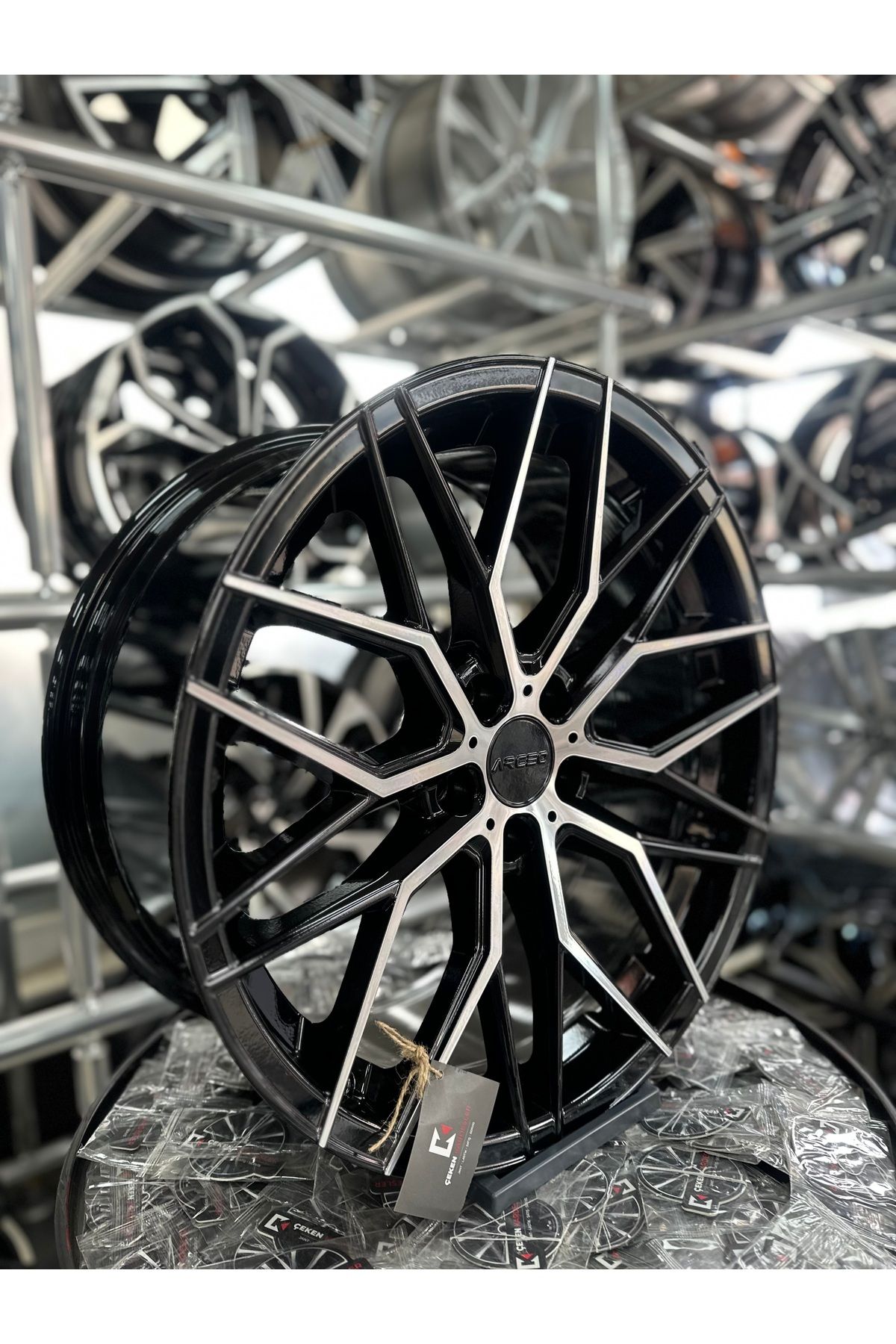 arceo 17" 5x108 FORD JAGUAR UYUMLU ARCEO VALENCİA BLACK DİAMOND JANT MODELİ
