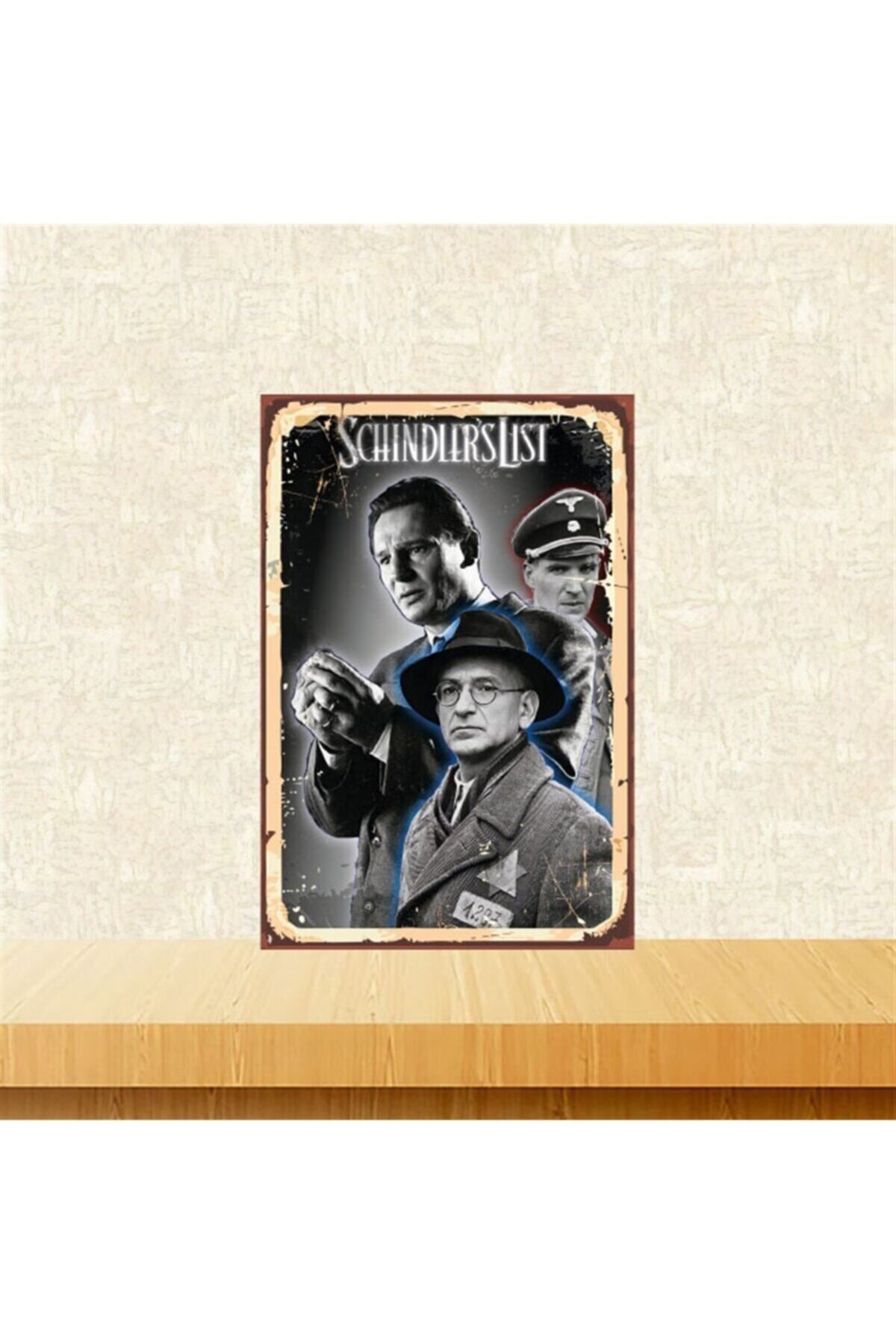 TAKIFİX Scindlers List 20-30 Cm Retro Ahşap Tablo Tkfx5189