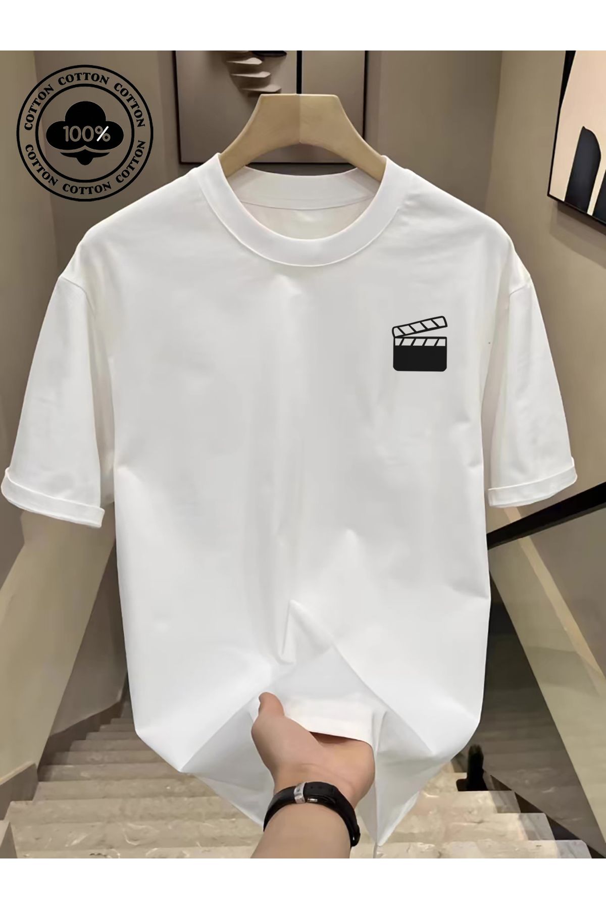 Jakinta Outdoors Unisex Baskılı Tişört Standart Kalıp, Pamuk-Polyester Kumaş, Renk Seçenekli