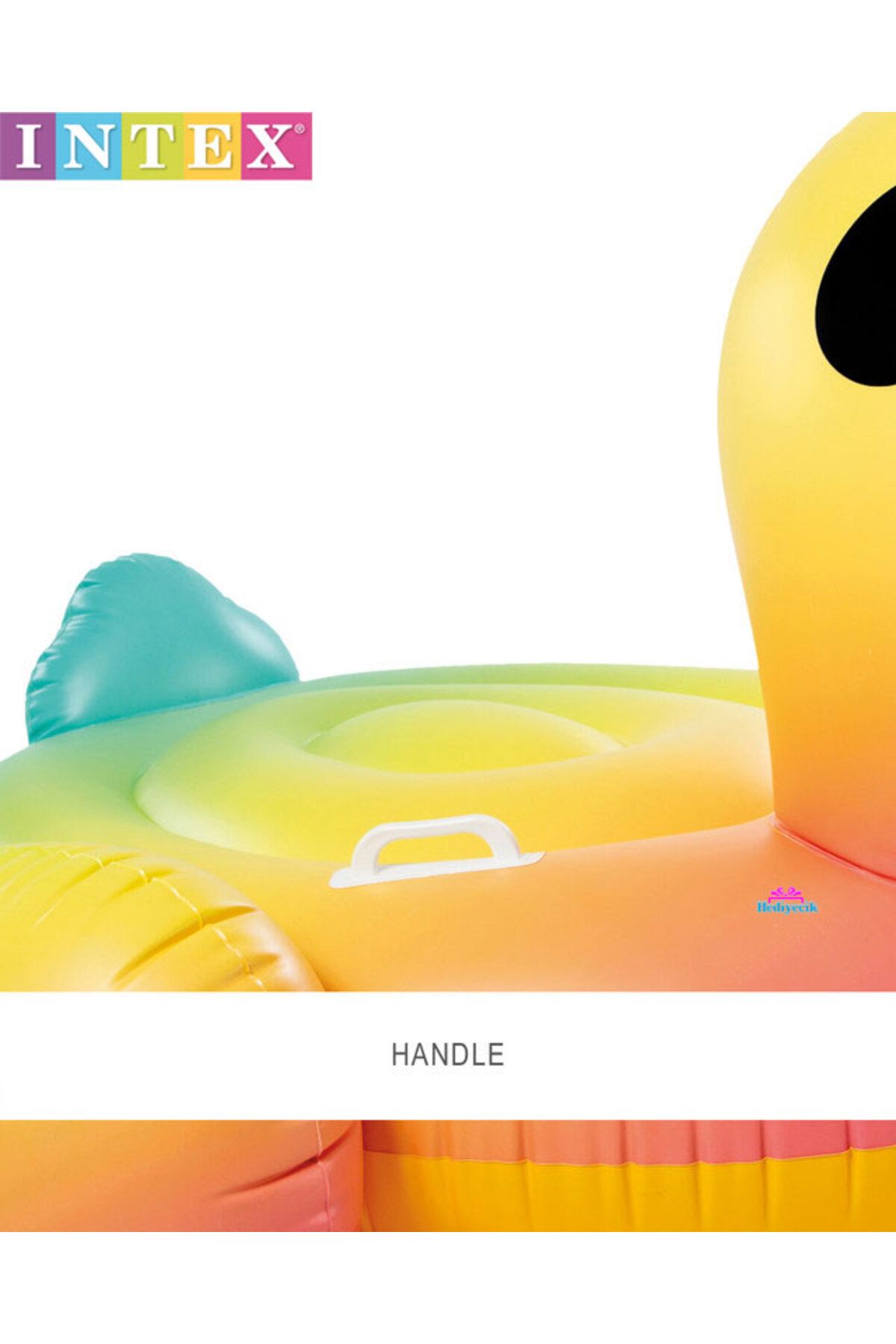 hediyecik-İntex Duck Island Large Size Pool and Sea Bed Set 160X118 cm 4