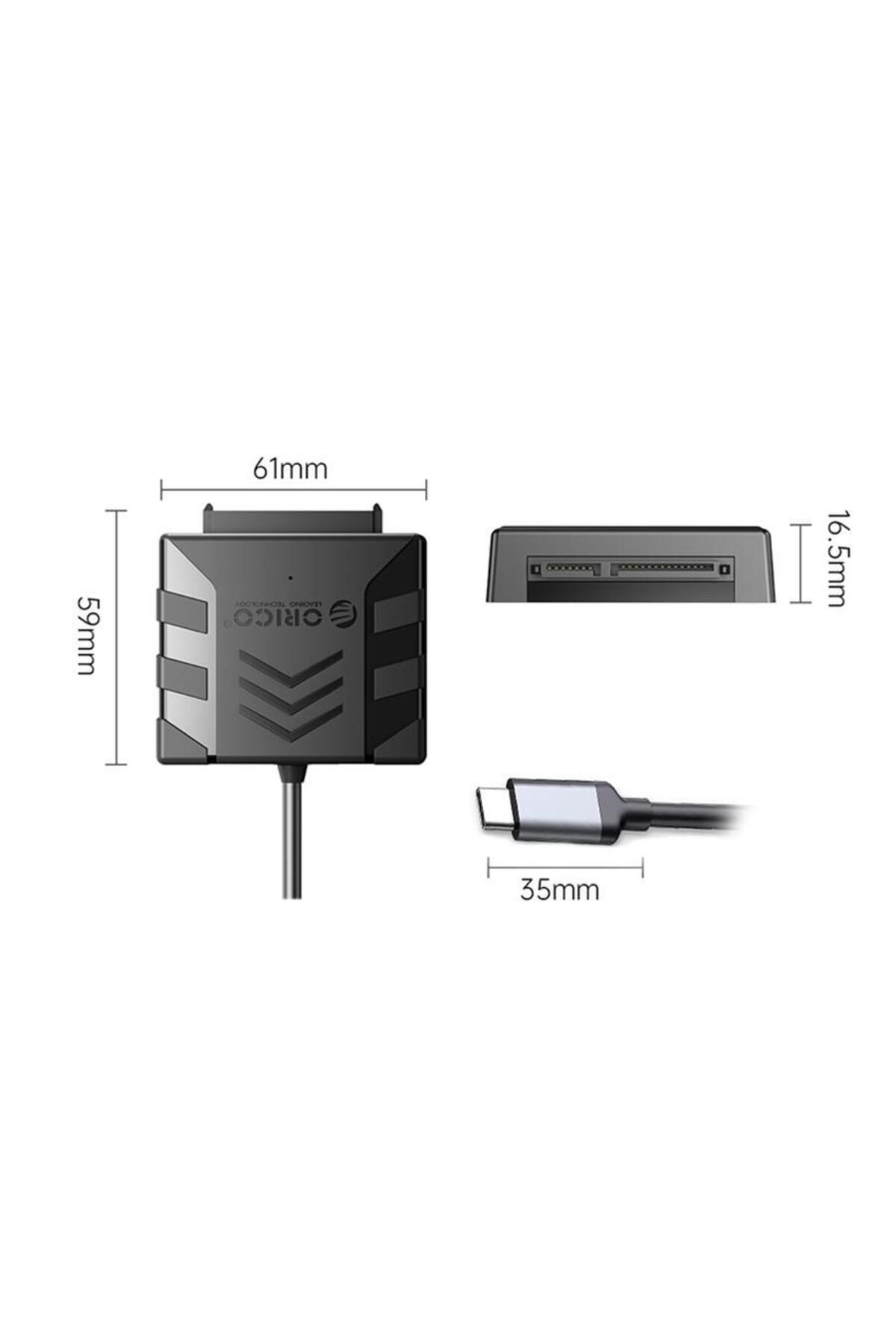 Orico-Adaptor HDD Orico UTS1-3C-03, USB 3.0 - SATA, 30cm, HDD 2.5" (Negru) 3