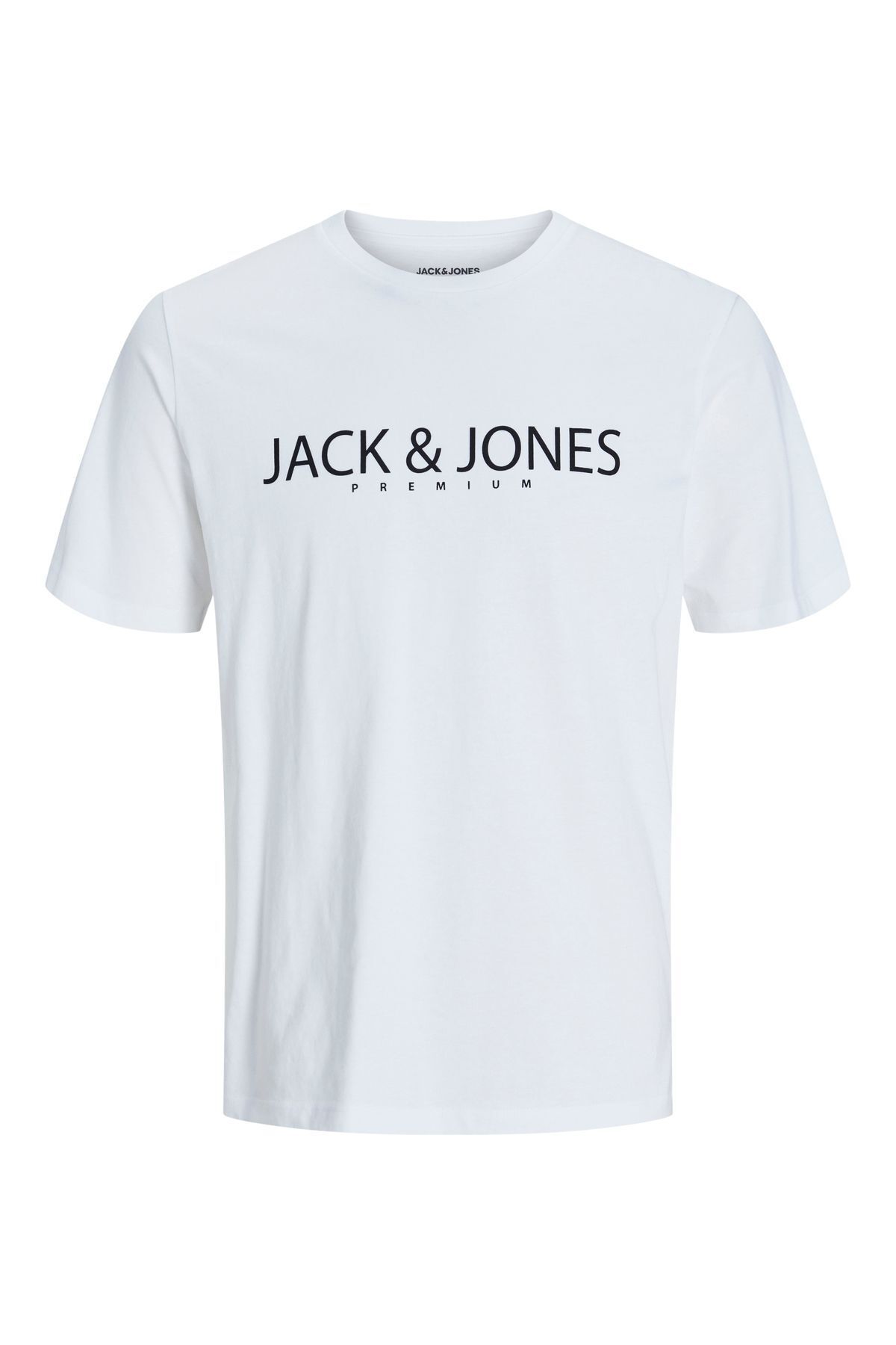 Jack & Jones-Jprblajack Ss Tee Crew Neck Fst Ln Men's White T-Shirt - 12256971 2