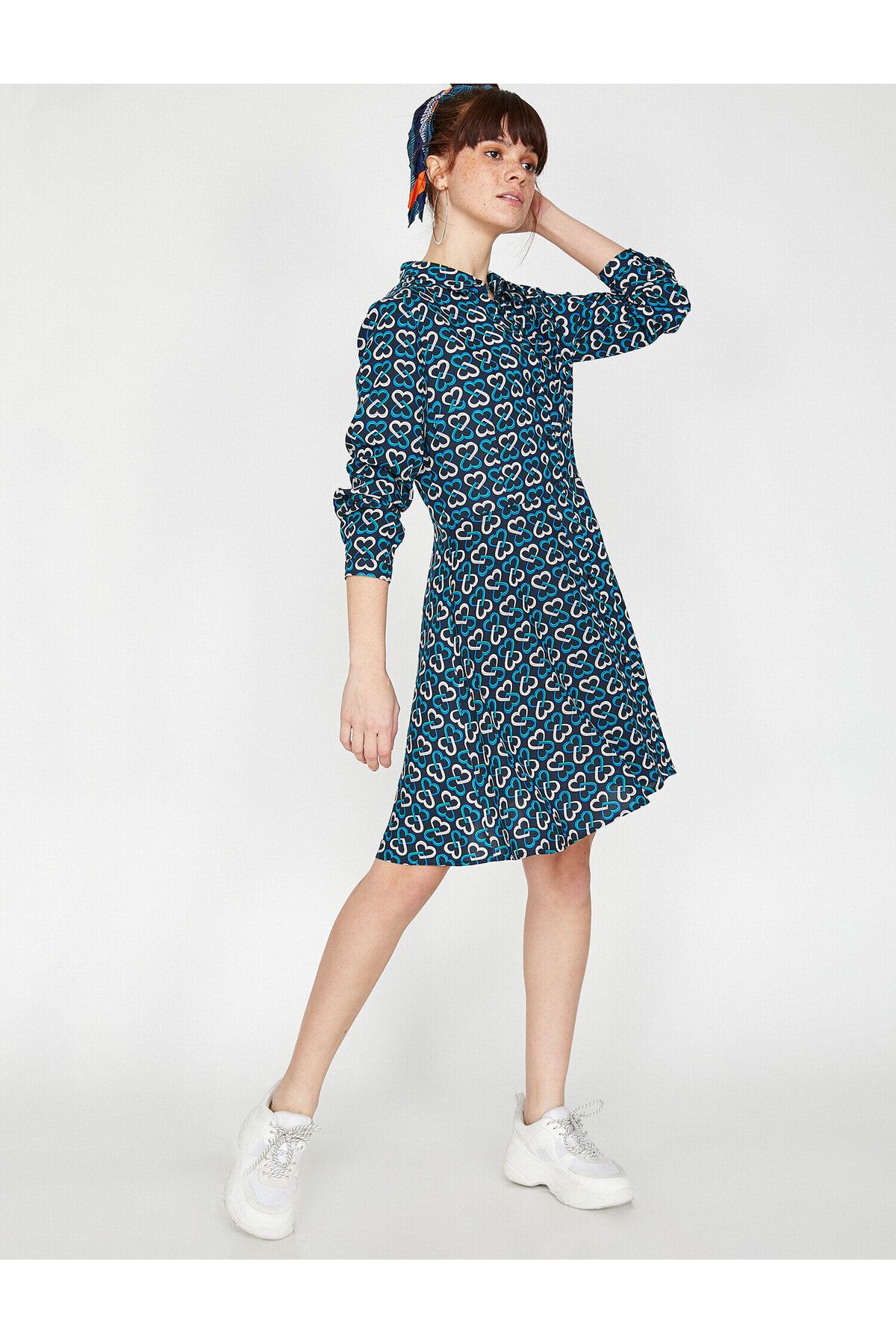 Koton-Women's Navy Blue Dress 9YAL88135IW 3