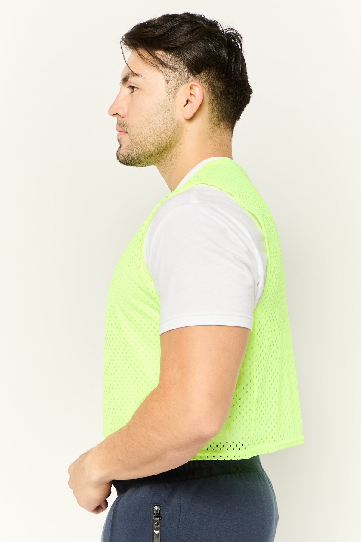 Nike-Men Sportswear Fit Sleeveless Training Vest, Neon Green 3