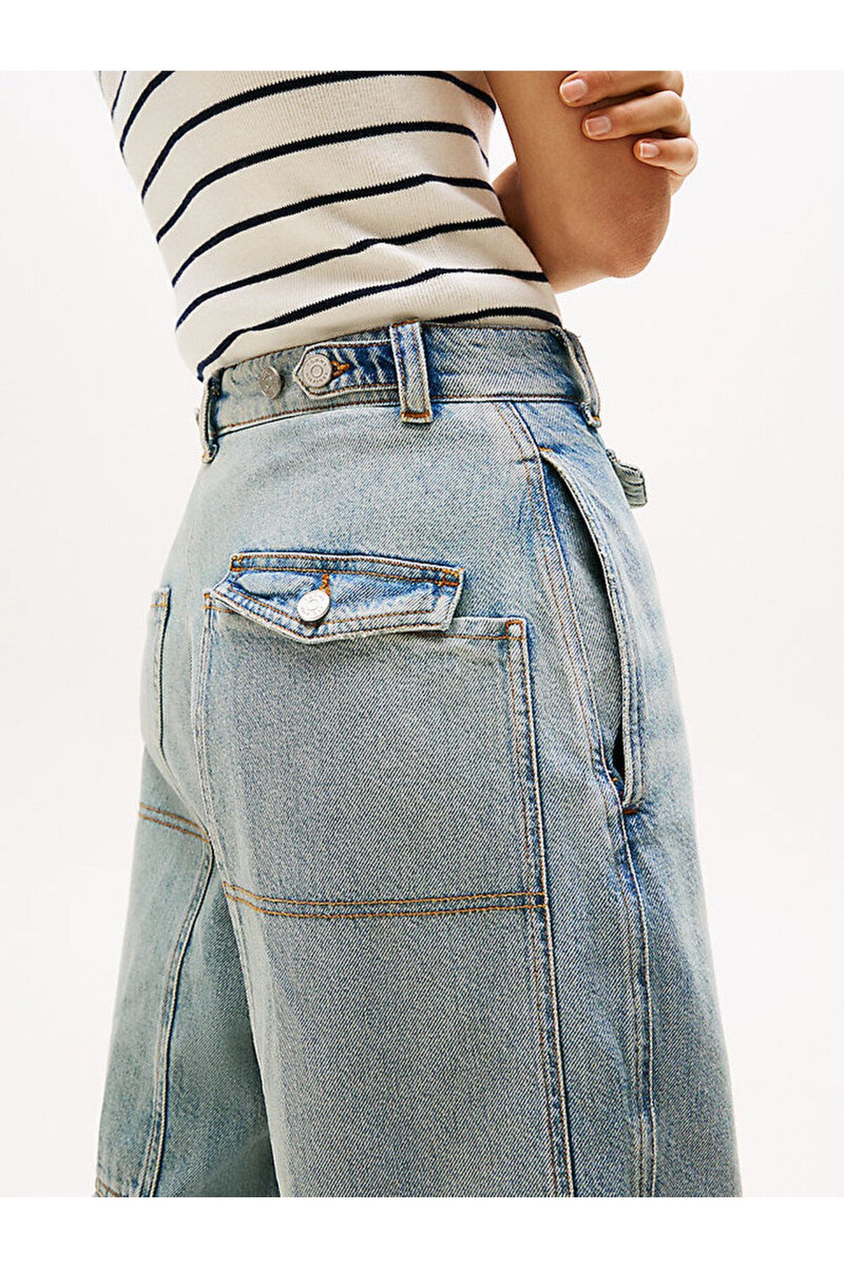 The Runway Collection Oversized Utility Jeans - 6