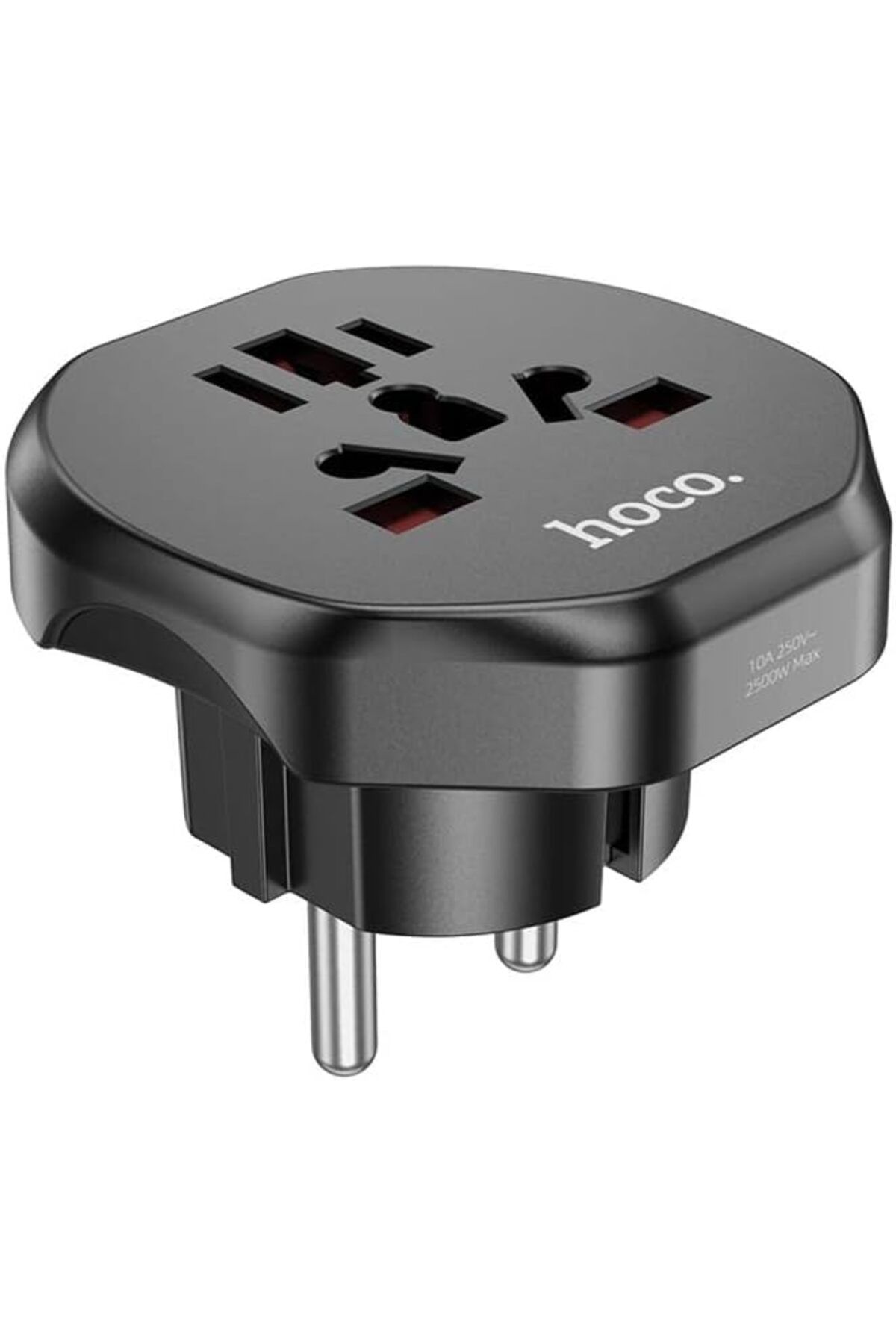 STOREMAX ekn Polham 250V 10A Ultra Güçlü Akım Korumalı Amerikan ve Avrupa Tipi Priz Dönüştürücü, I
