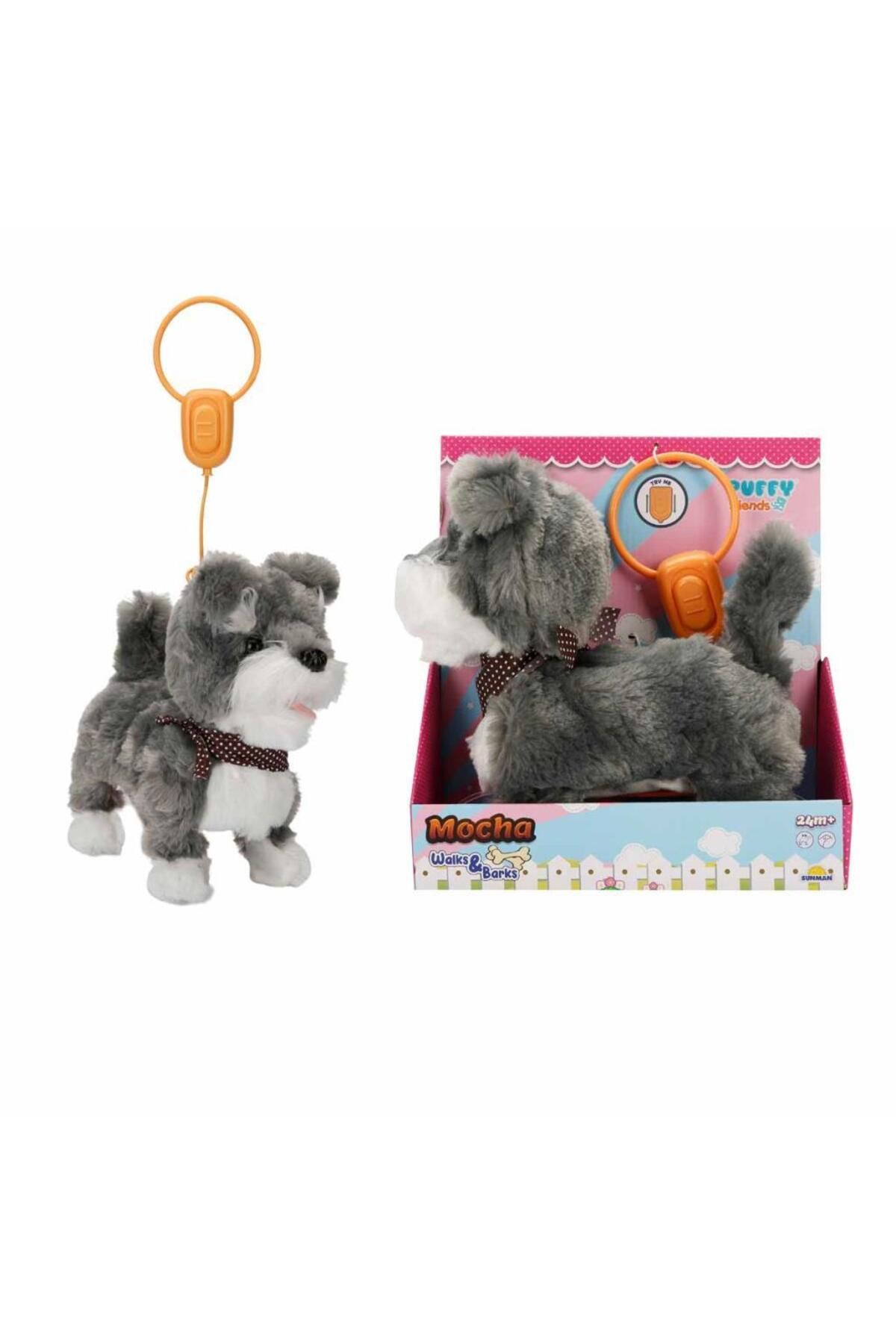 feifei Peluş Yürüyen Sesli Köpek Mocha - Ft-B024 (Lisinya)