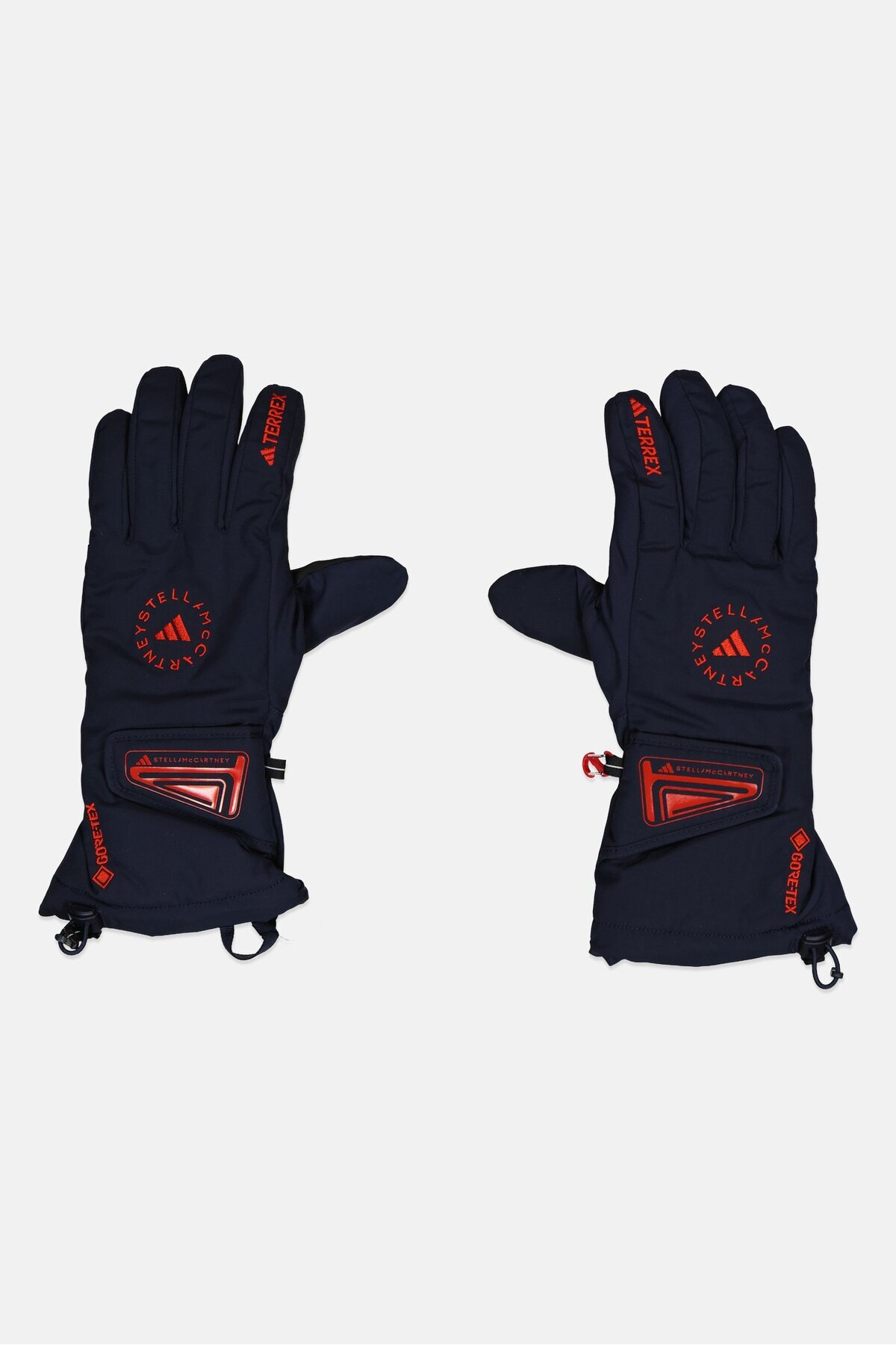 adidas-by Stella McCartney Women 1 Pair Brand Logo Gloves, Navy Blue 1