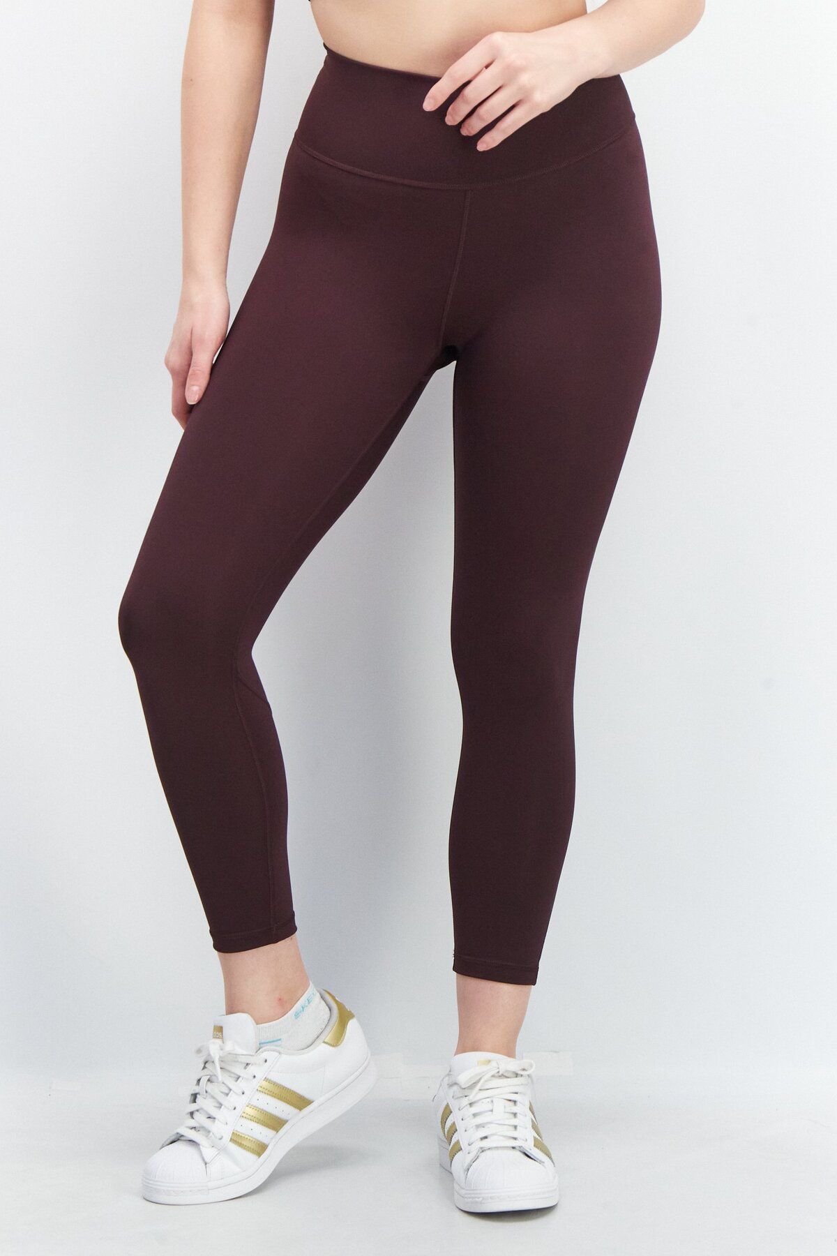 adidas-Women Tight Fit Leggings, Bordeaux 1