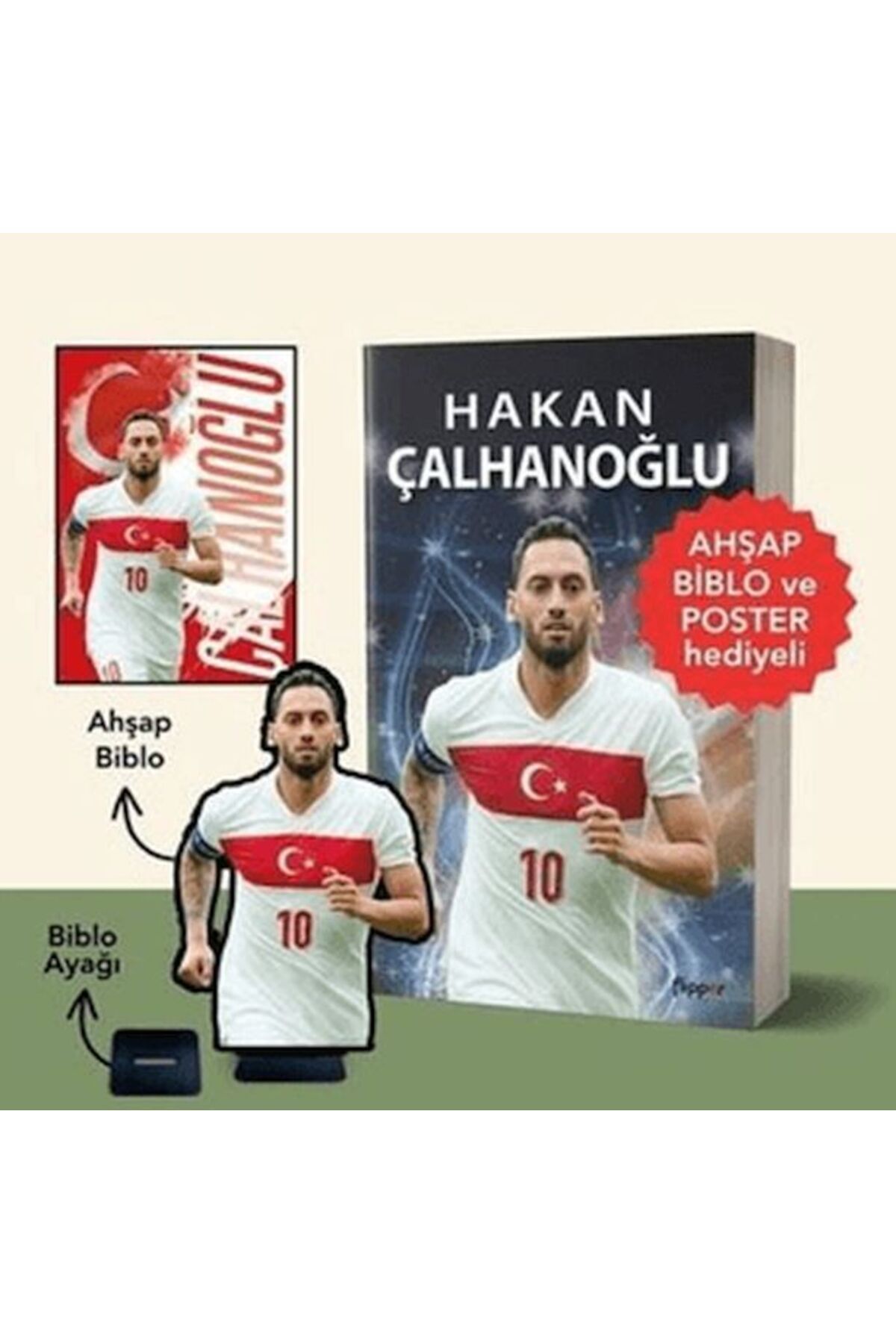 Flipper Yayınları Hakan Çalhanoğlu - Ahşap Biblo ve Poster Hediyeli!