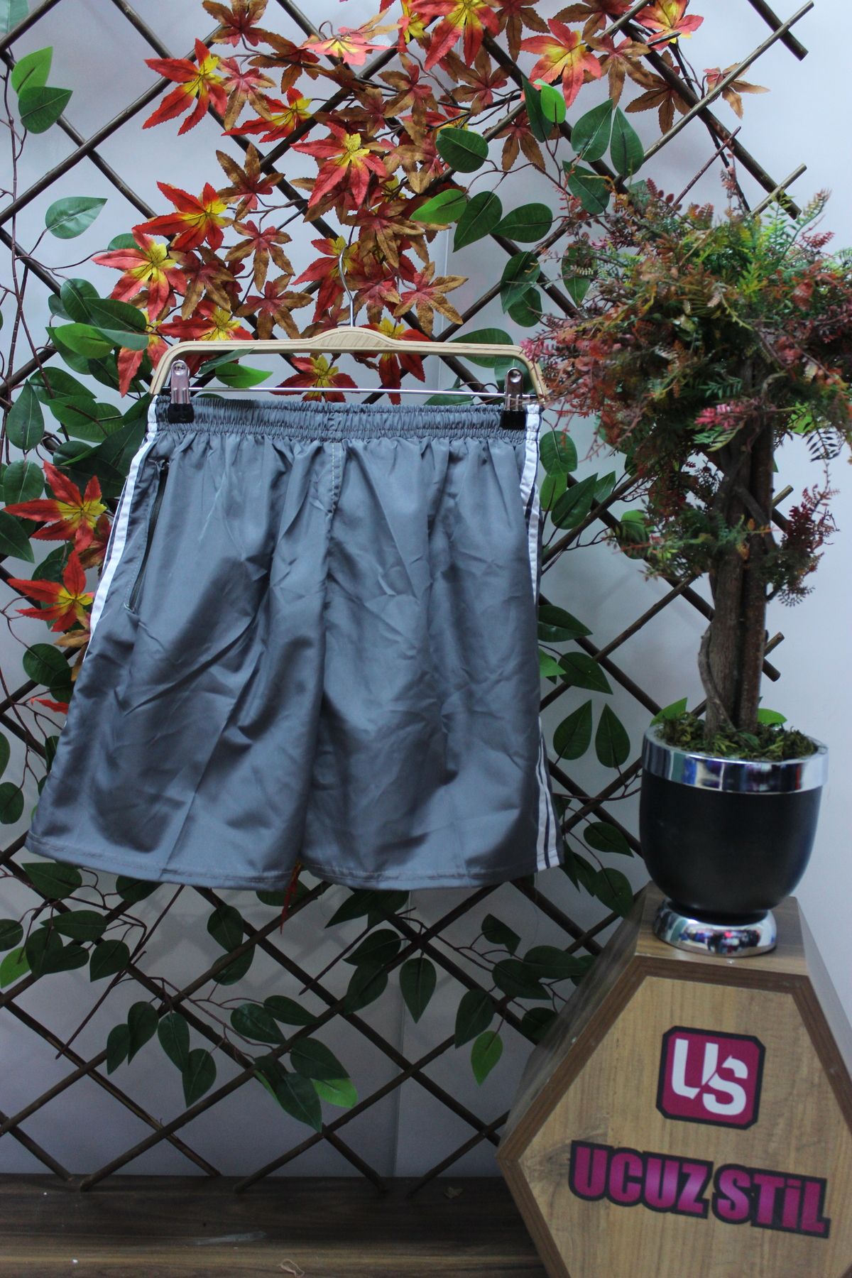mikam Bărbați Adulti La Preturi, Culoare Solidă, Cu Dună Laterală, Îmbrăcăminte De Plajă, Pantaloni De Baghe De Mare Masculin - M/L