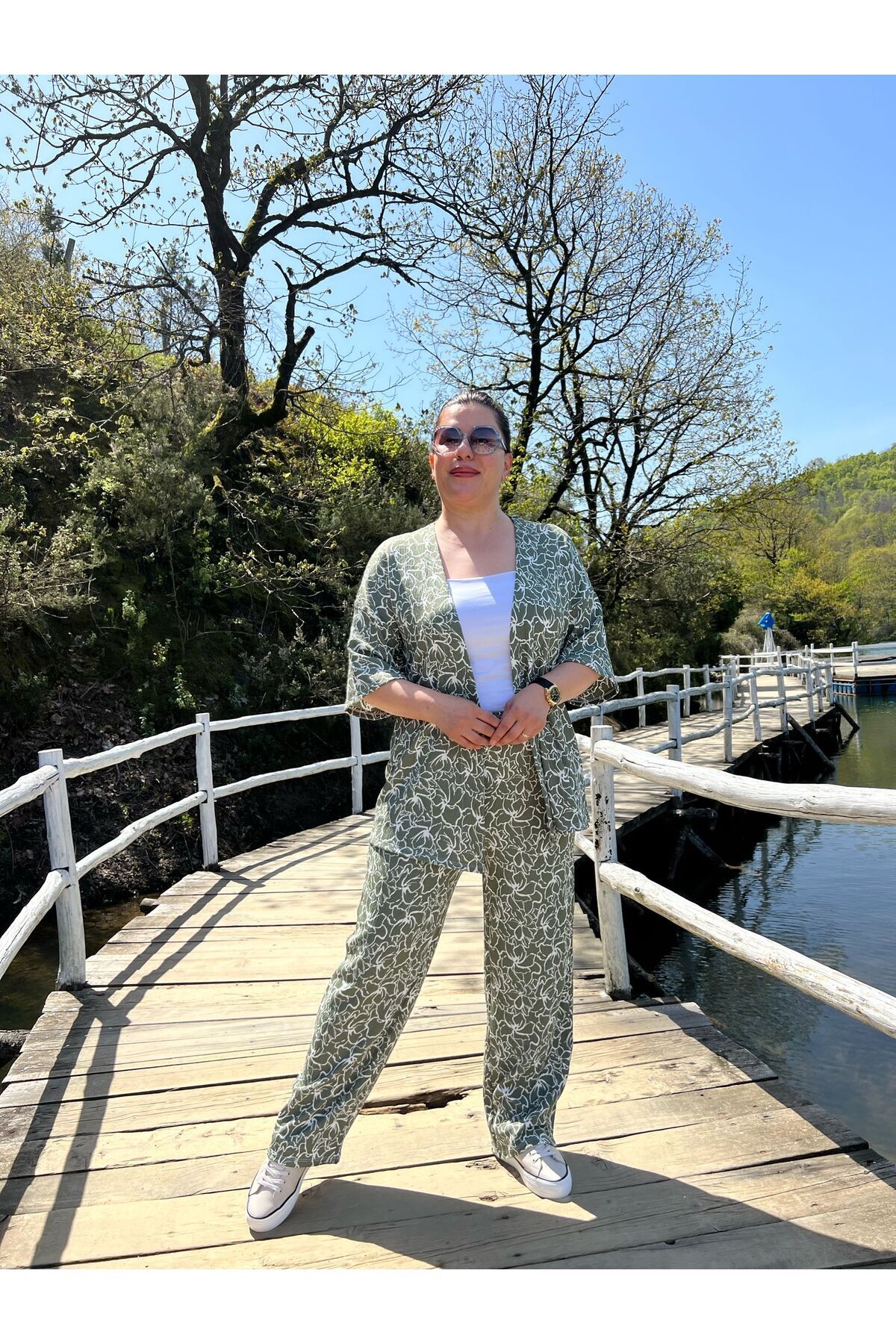 MJORA-Large Size Kimono & Pants Knitted Set 3