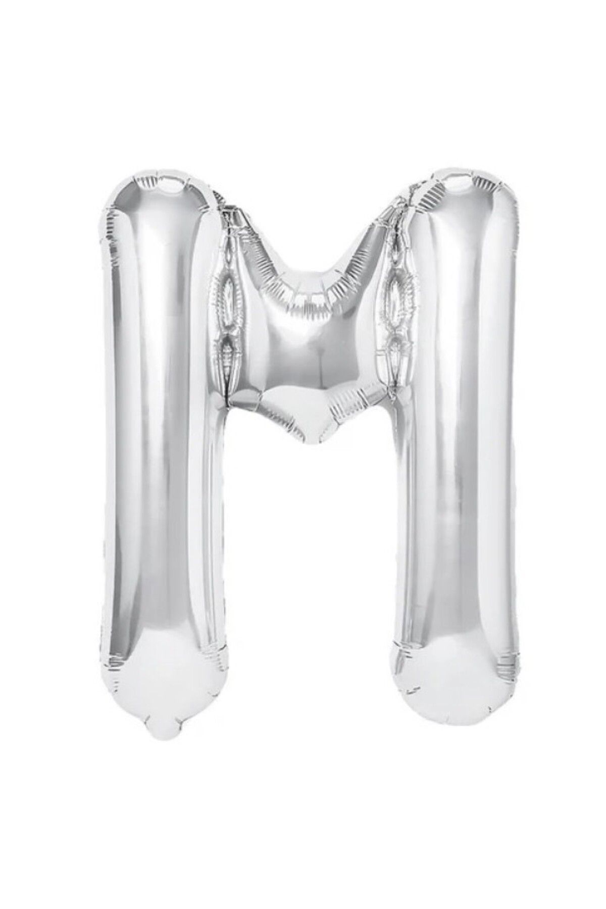 Flippy Balon Litera M, Flippy, 80 Cm, , Pai Inclus, Argintiu - One Size
