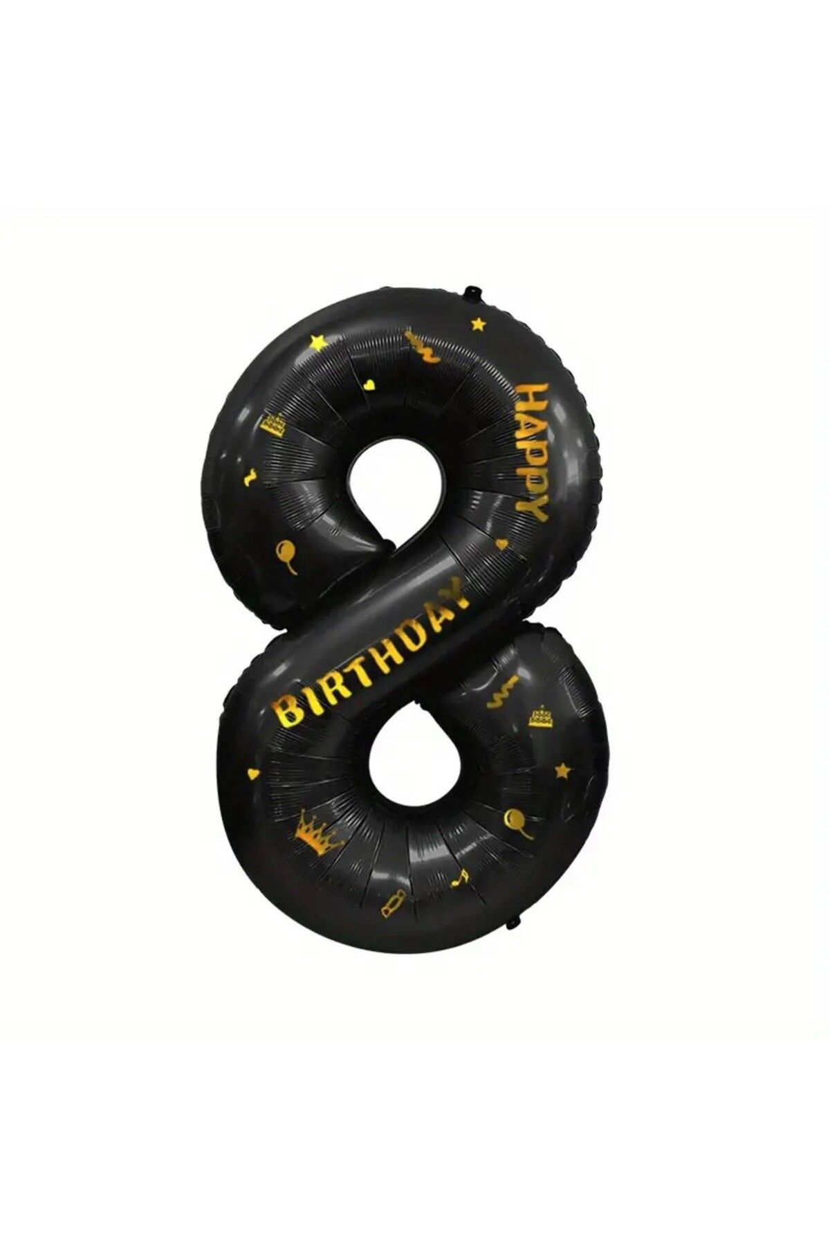 OEM Balon Din Folie Metalizata Figurina Cifra, Scris Happy Birthday, Tema Aniversare 100 Unisex - 10