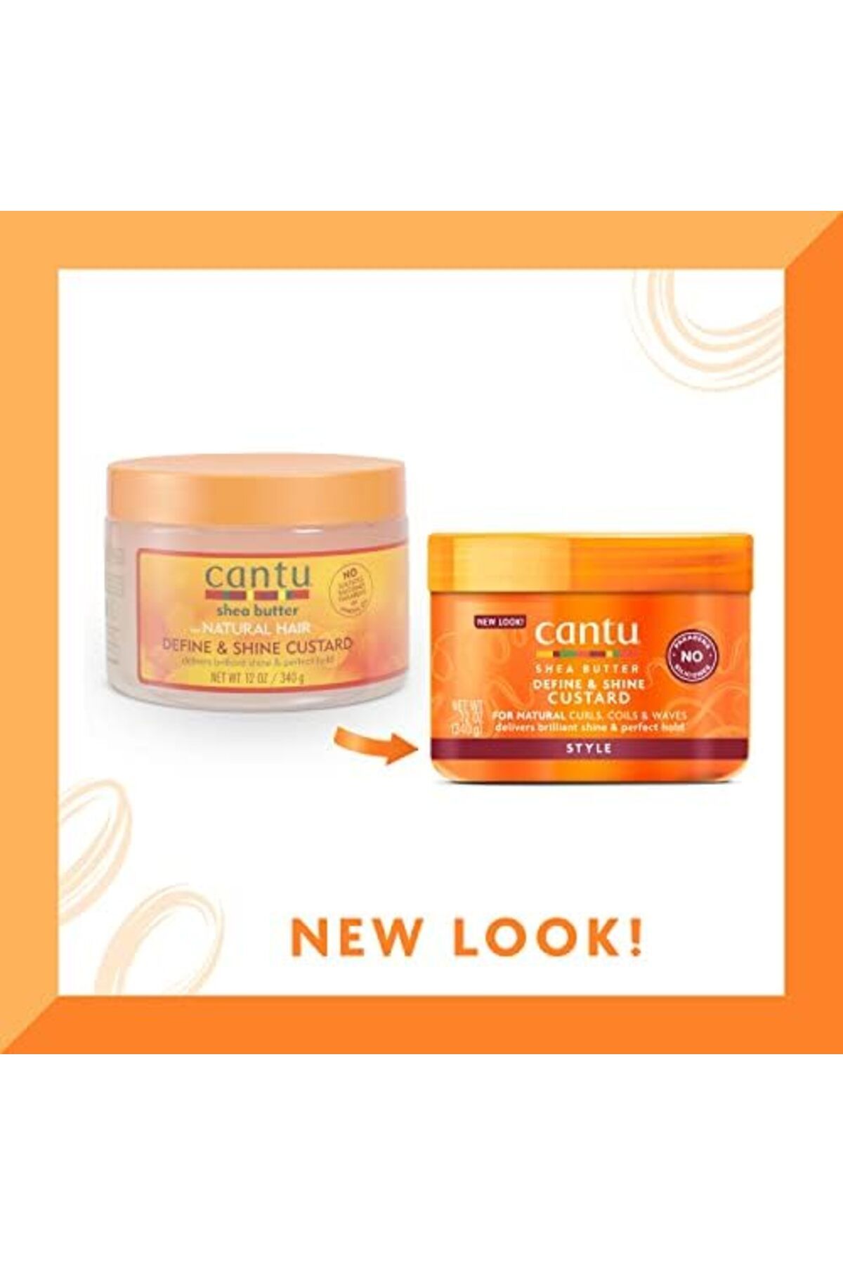 Cantu-Shea Butter Define and Shine Custard 12 oz 8